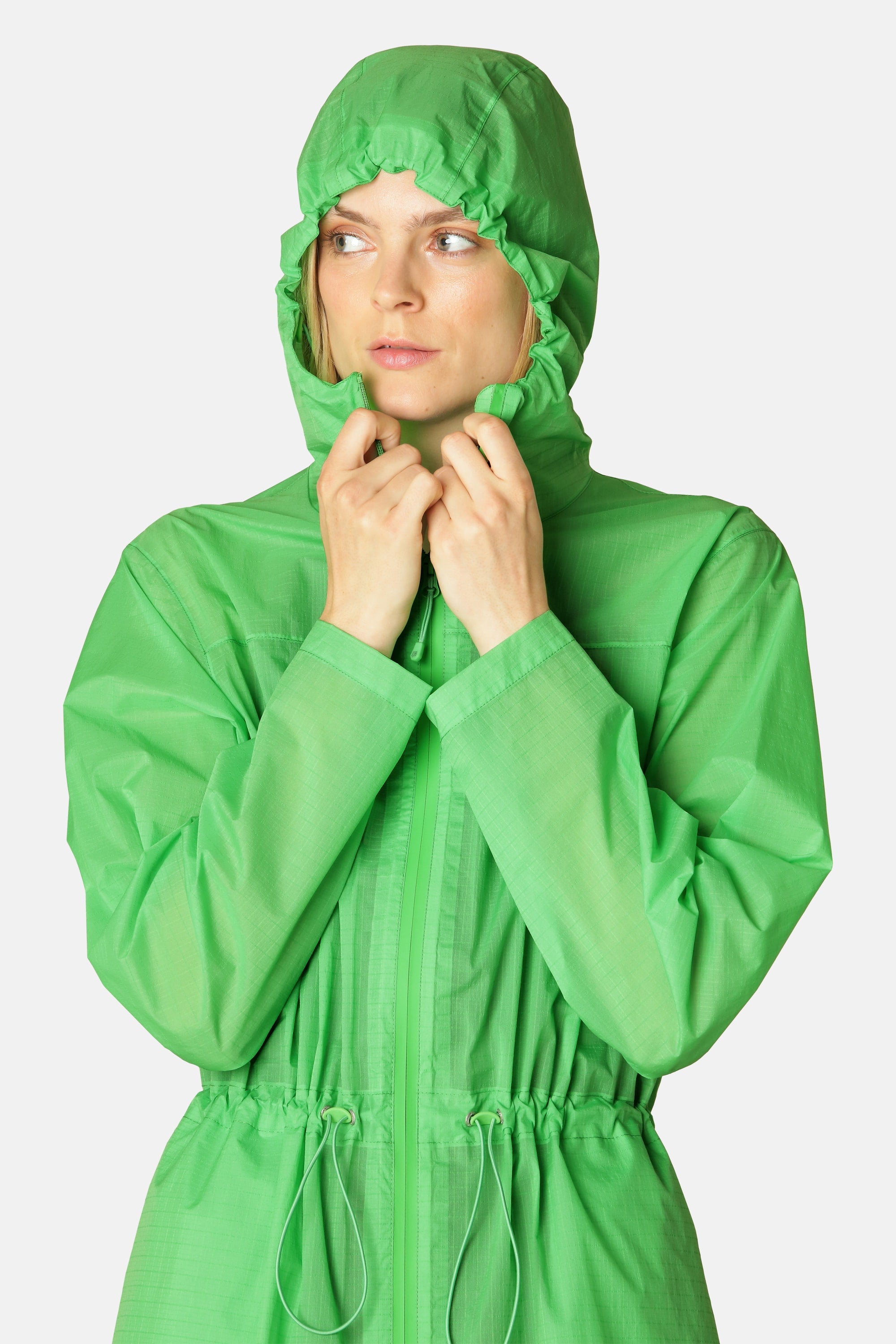 Windbreaker Rain Parka - Bright Green