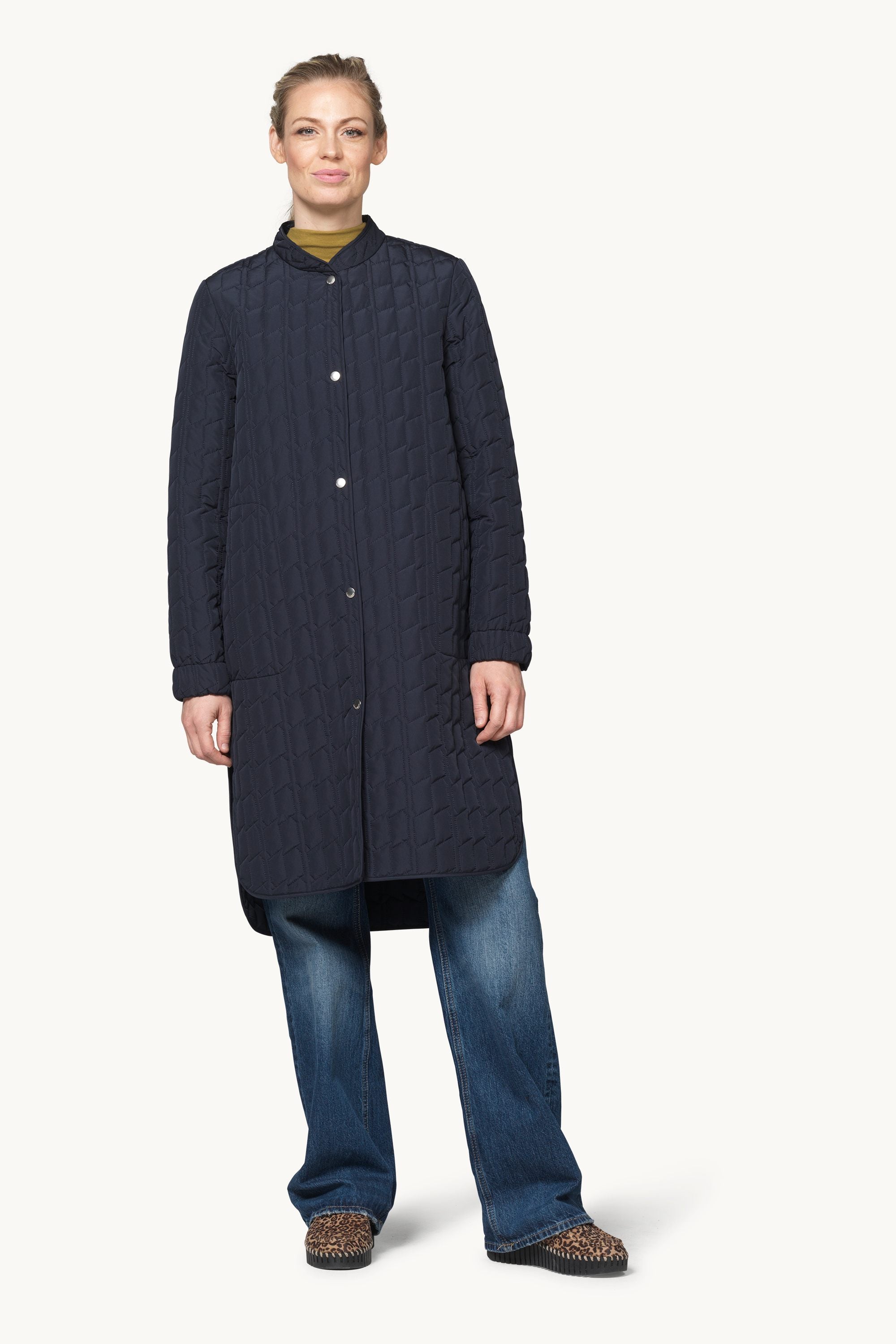 Quilt Coat - Dark Indigo