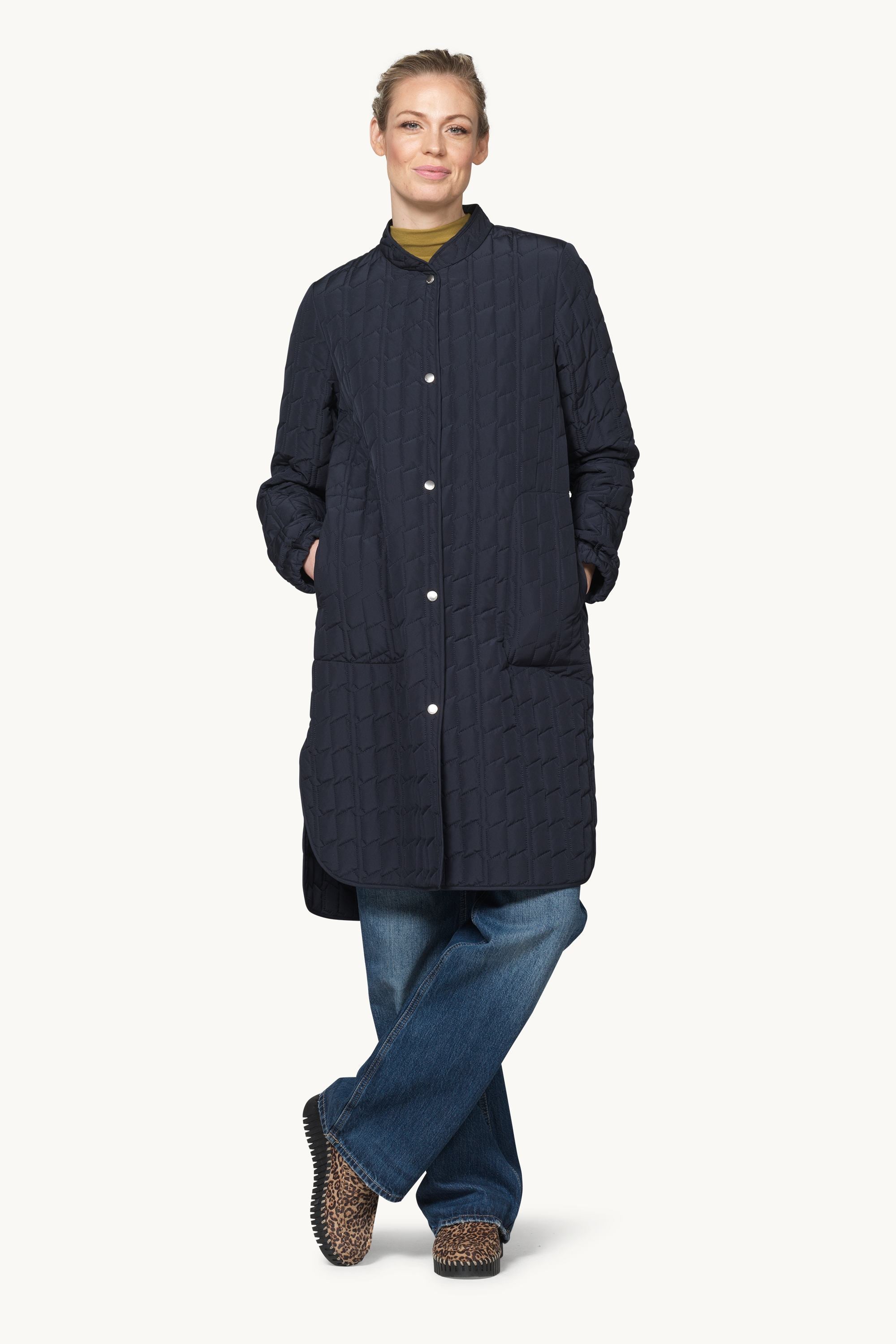 Quilt Coat - Dark Indigo