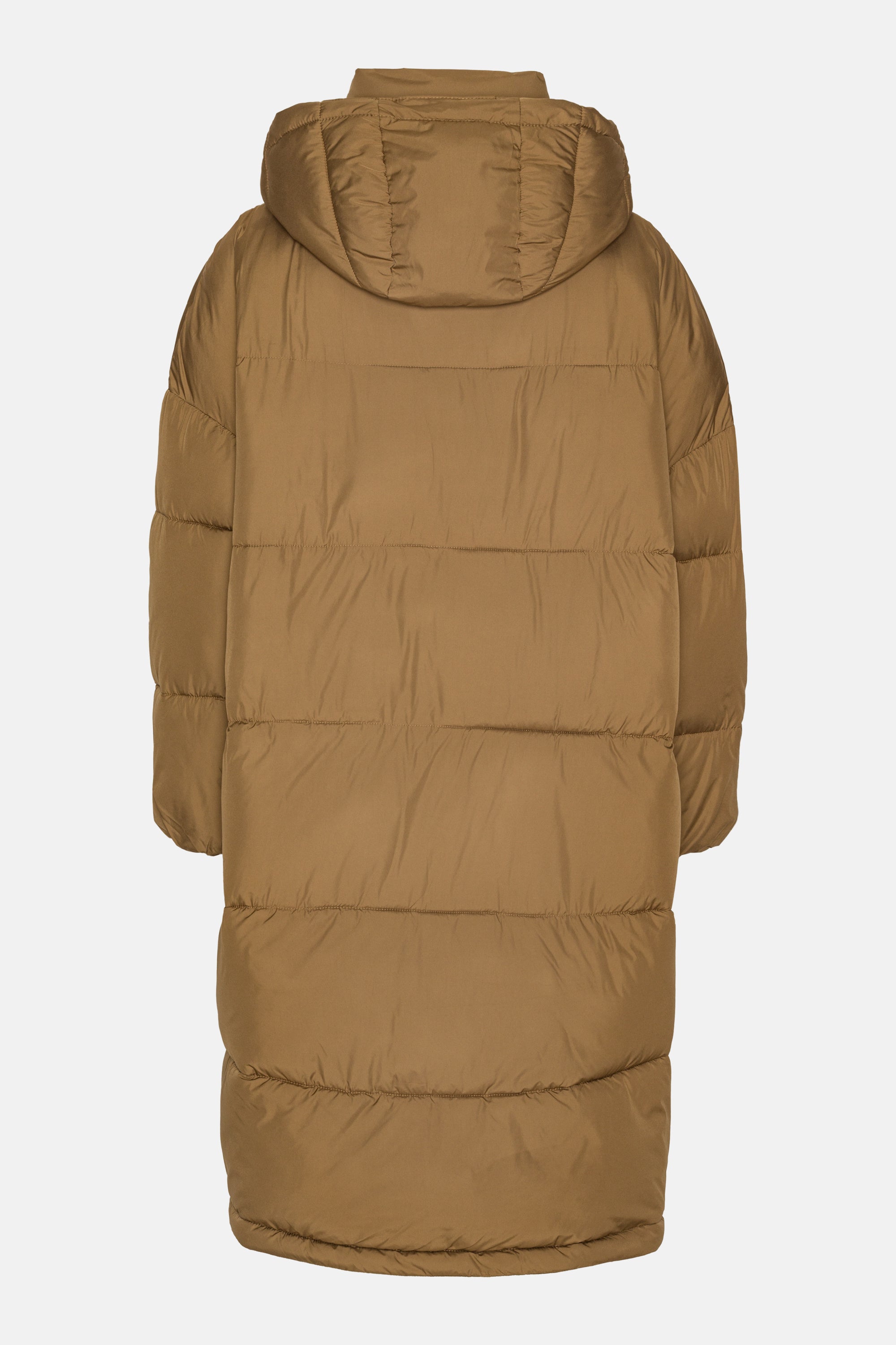 Long Padded Coat - Mocca