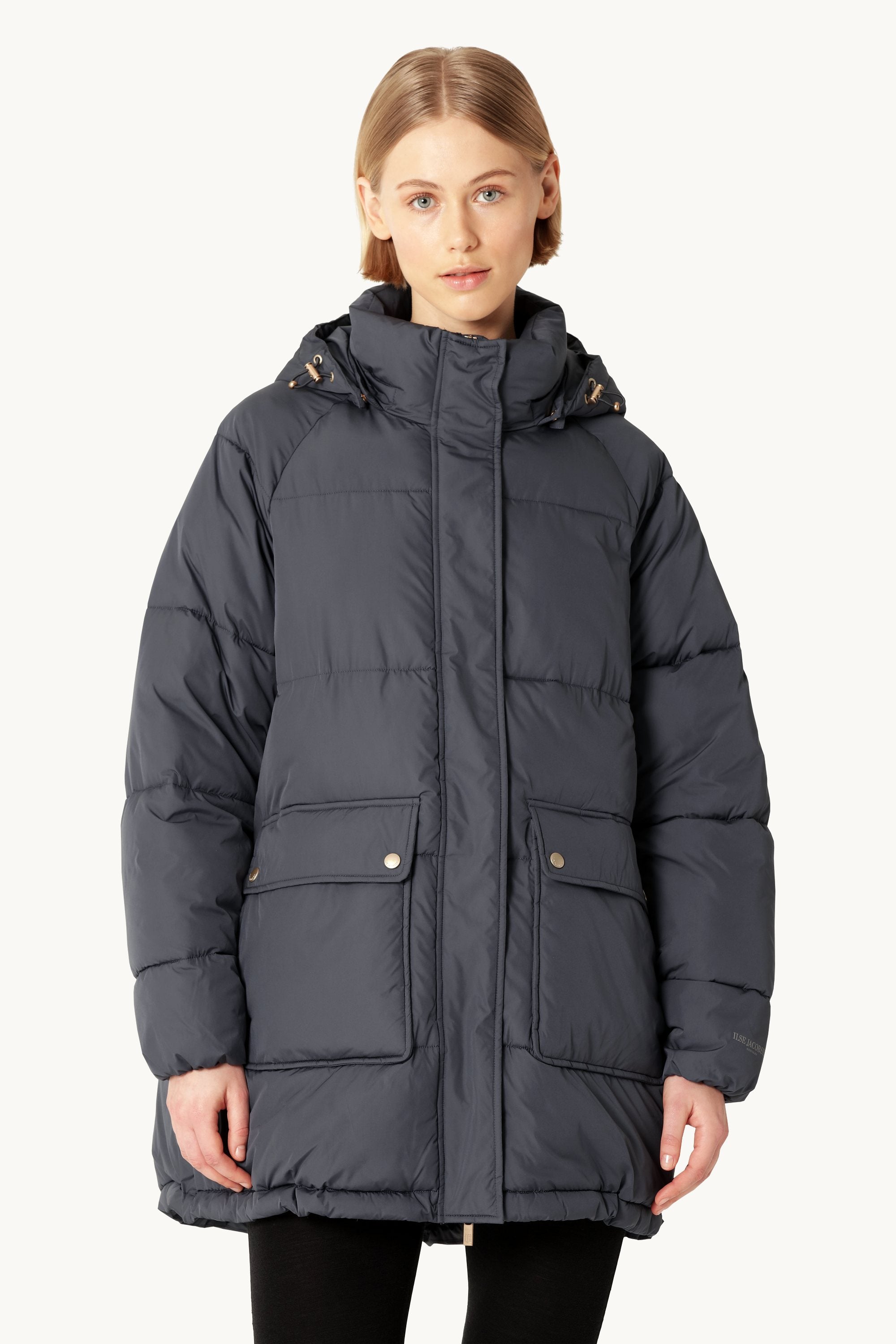 Oversized Padded Coat - Ombre Blue