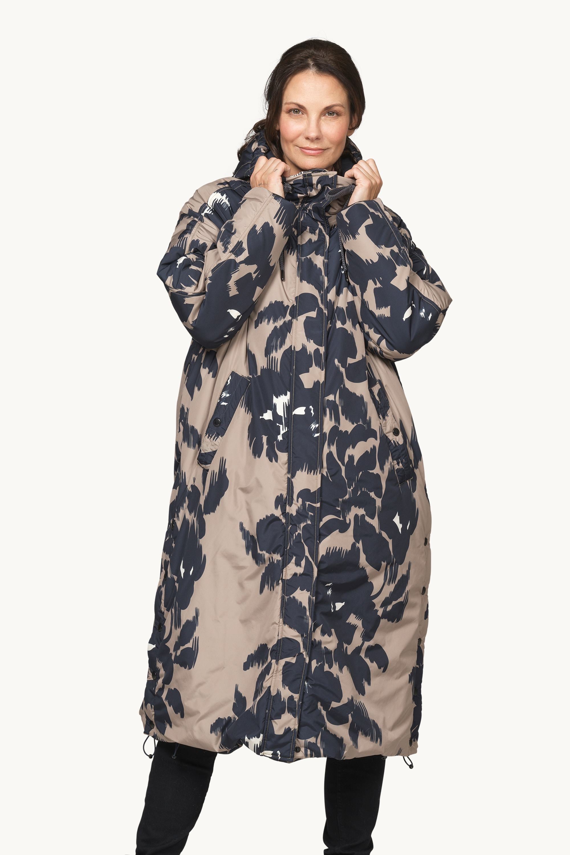 Long Padded Coat - Floral Decors