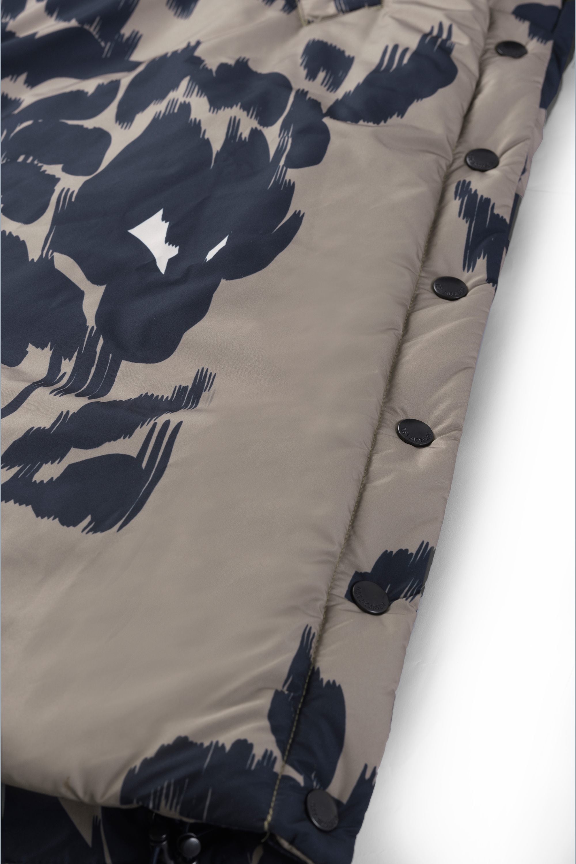 Long Padded Coat - Floral Decors