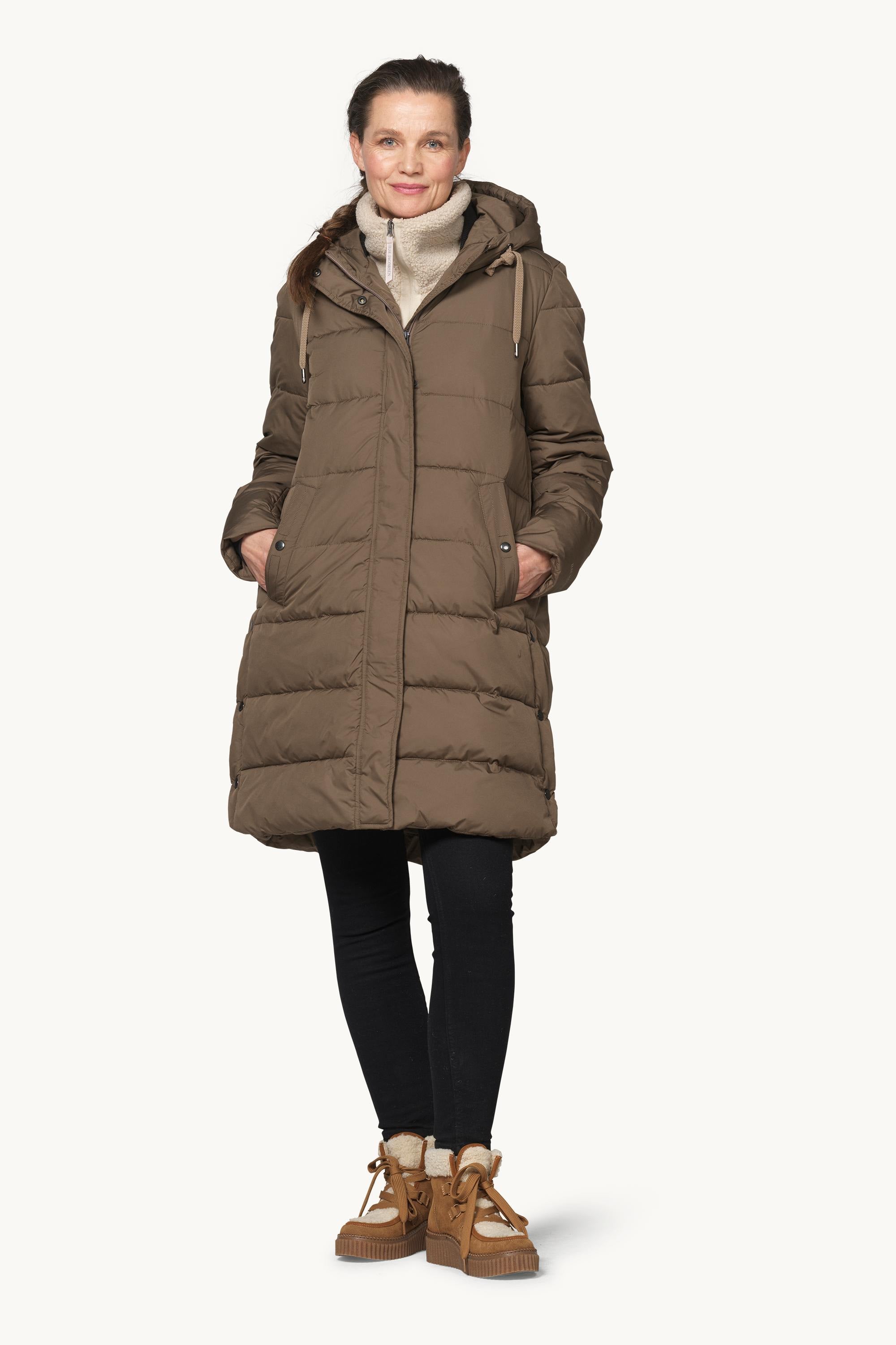 Padded Coat - Mud