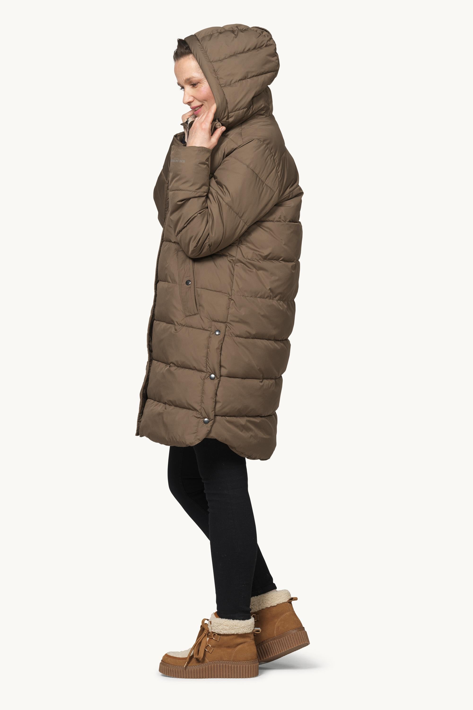 Padded Coat - Mud