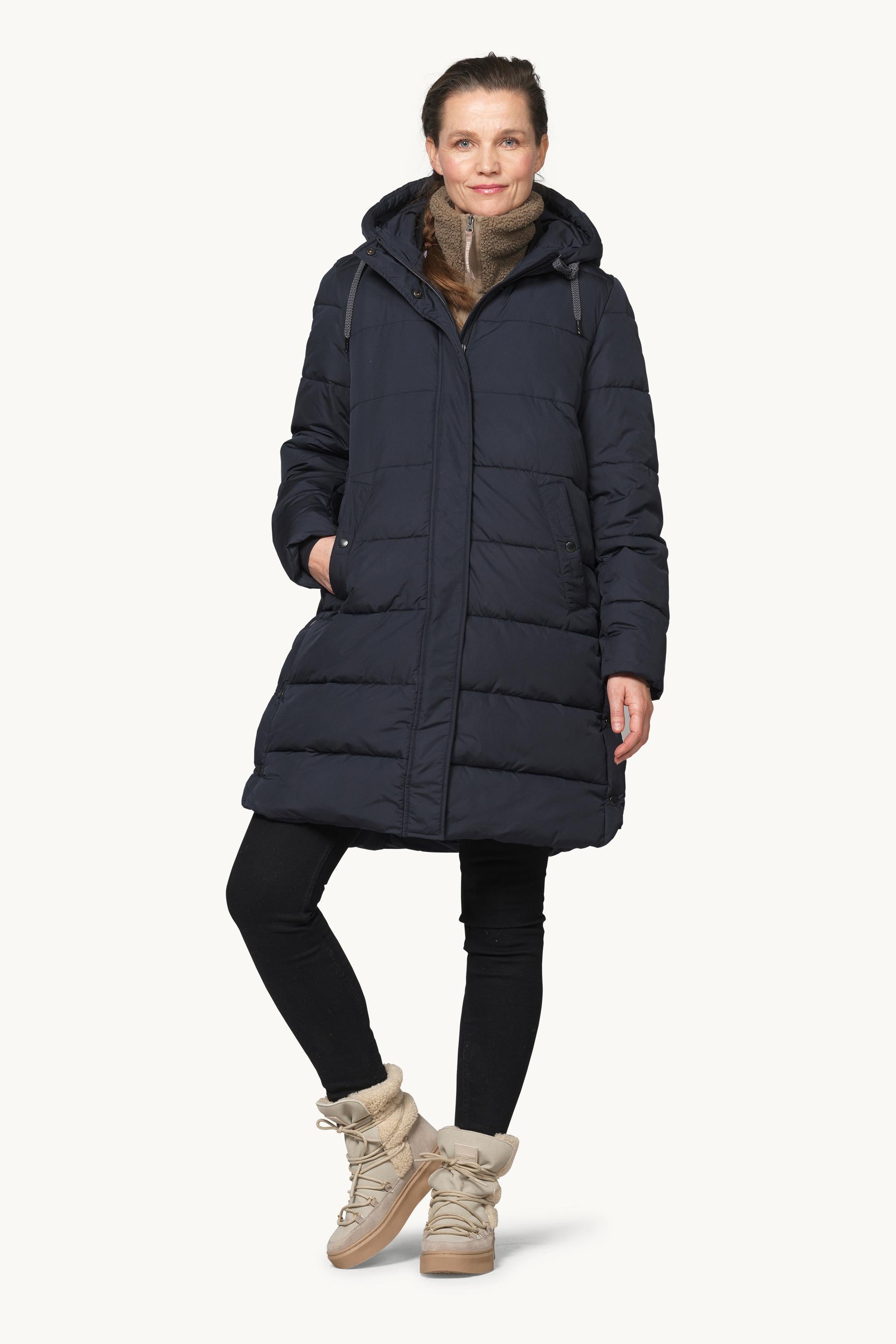 Padded Coat - Dark Indigo
