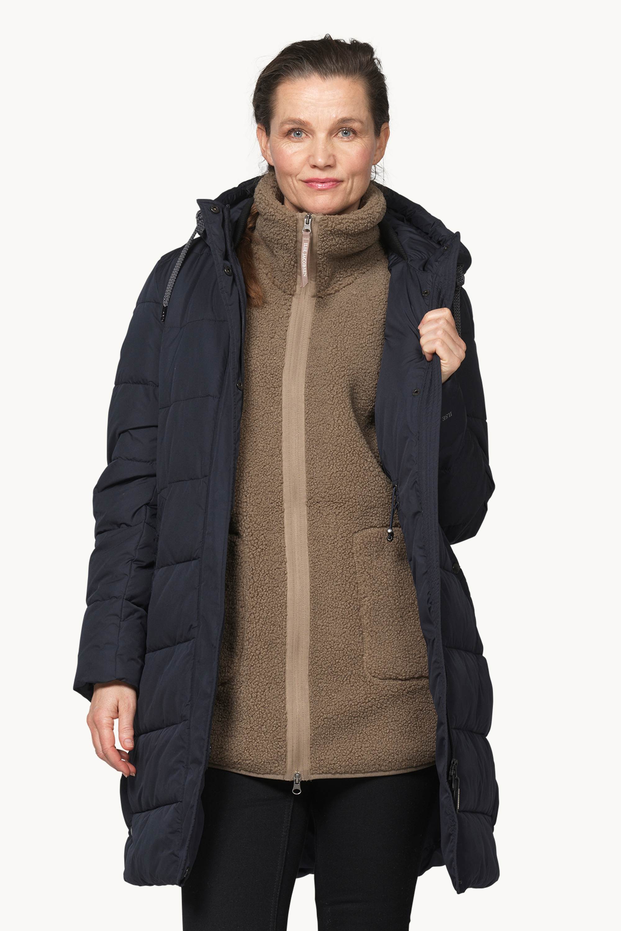 Padded Coat - Dark Indigo