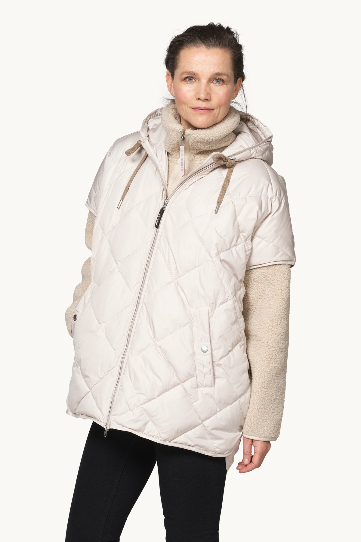 Padded Cape - Silver Grey
