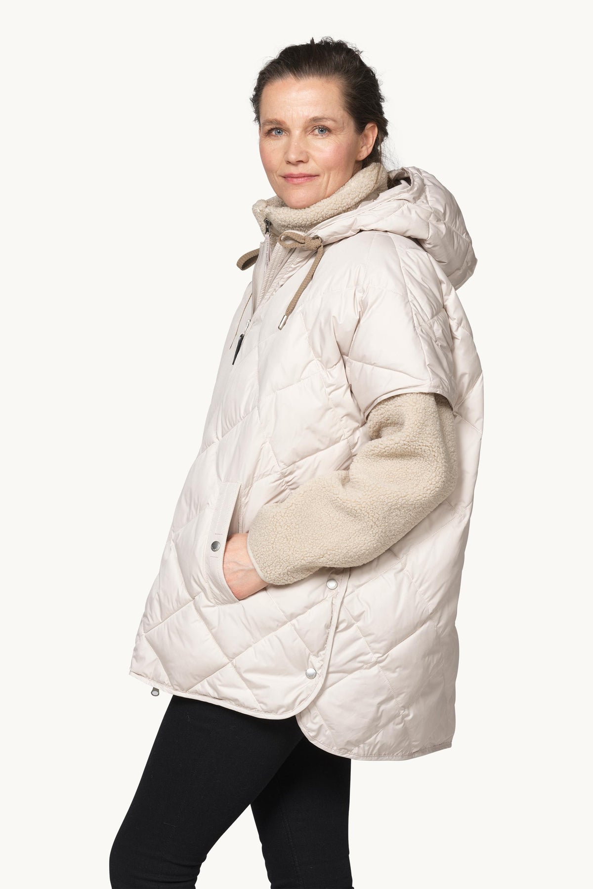 Padded Cape - Silver Grey