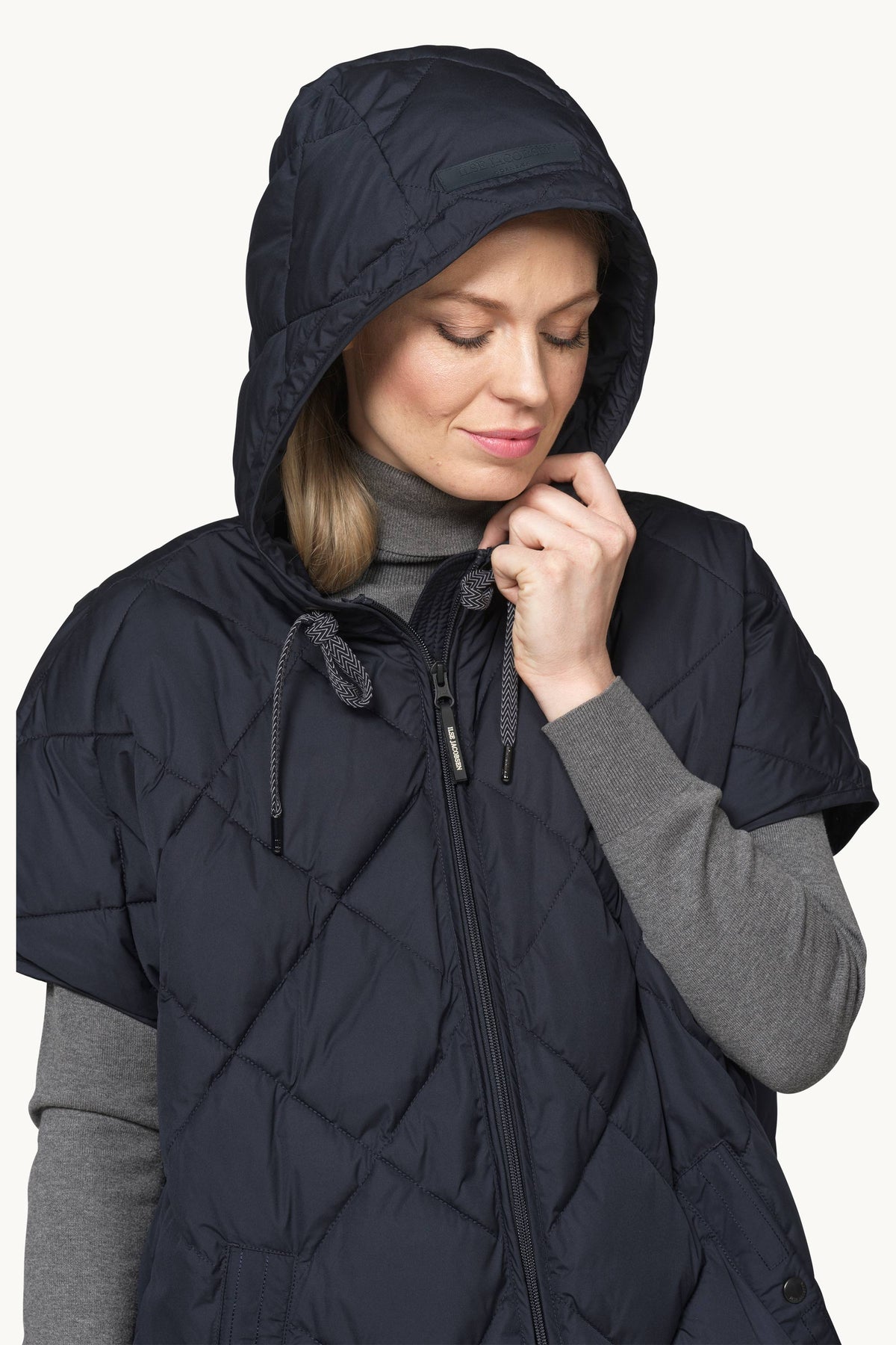 Padded Cape - Dark Indigo