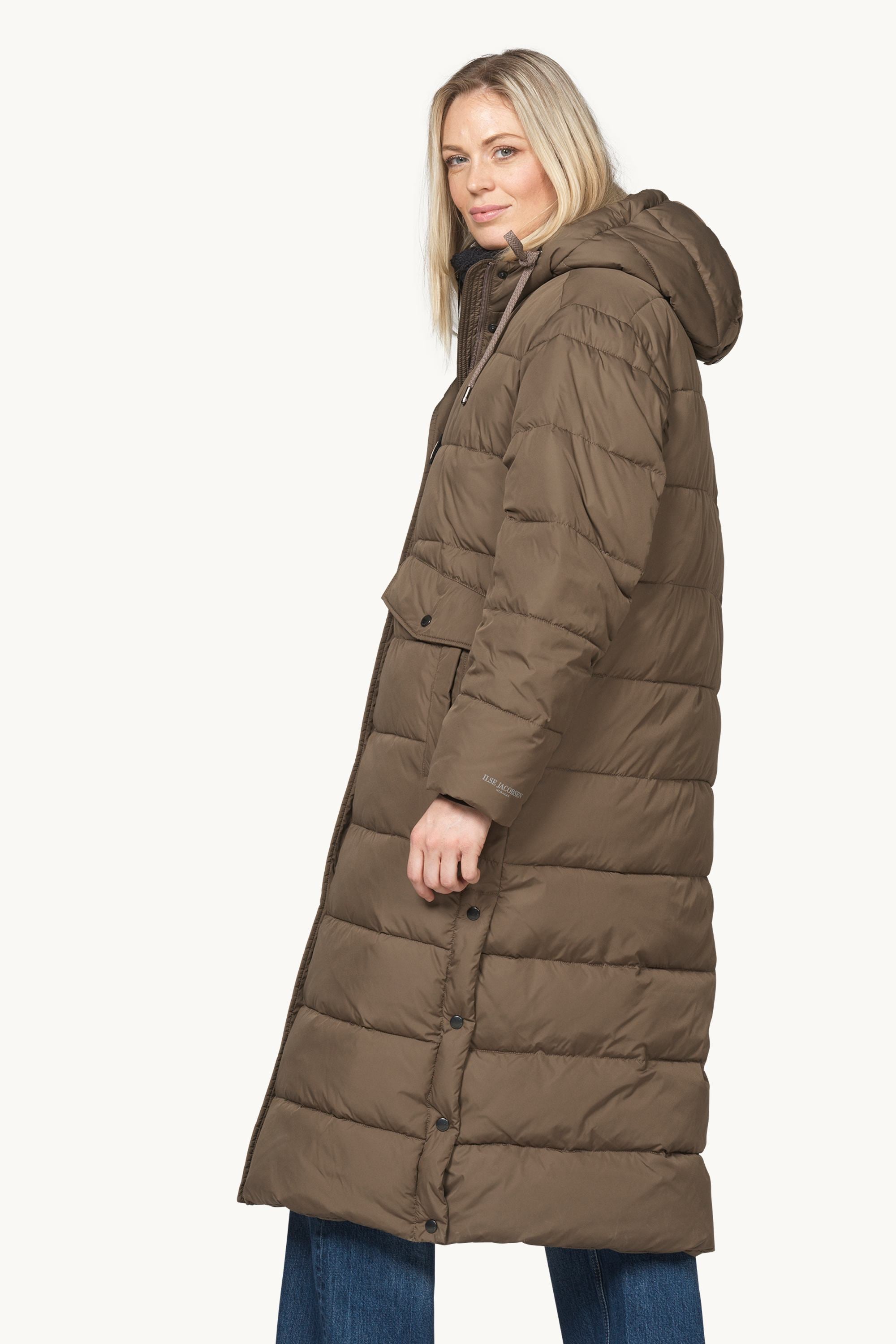Padded Coat - Mud