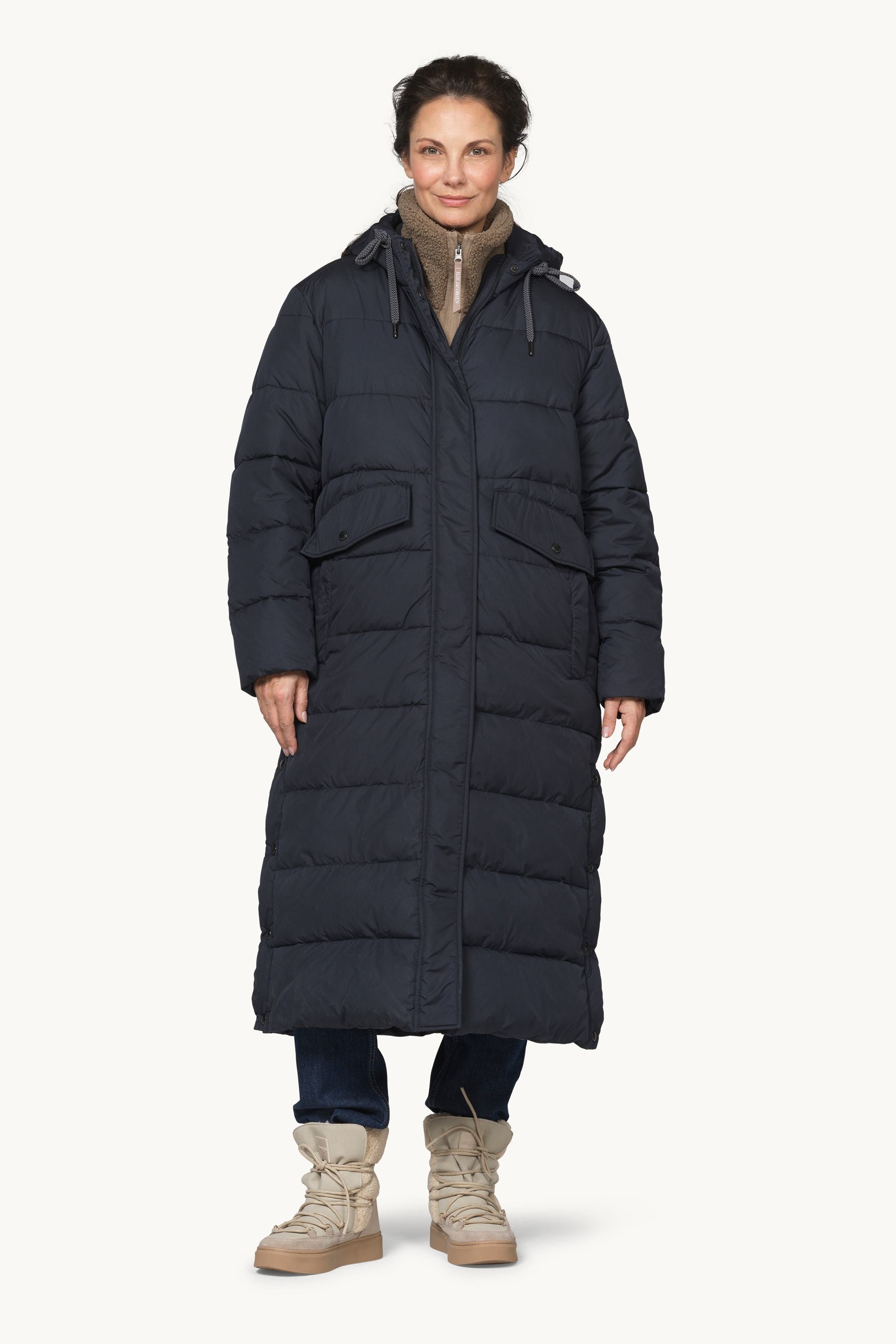 Padded Coat - Dark Indigo