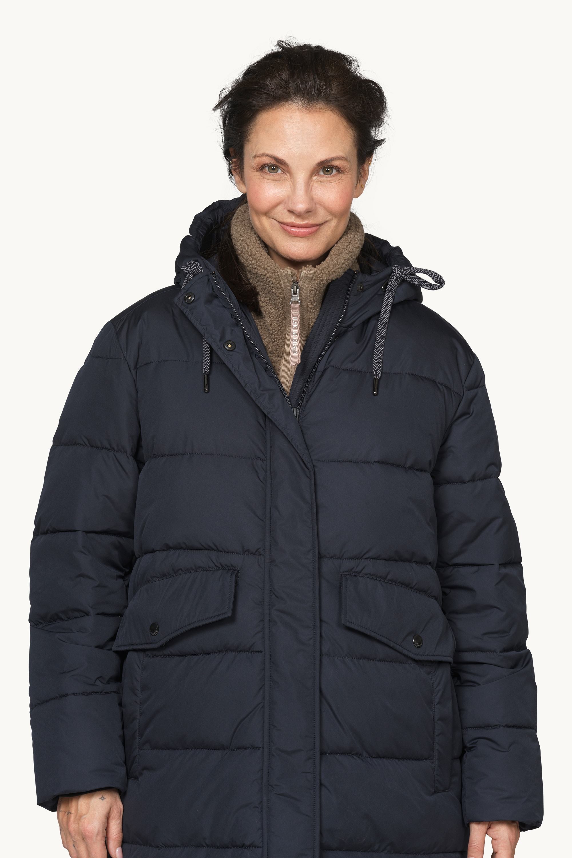 Padded Coat - Dark Indigo