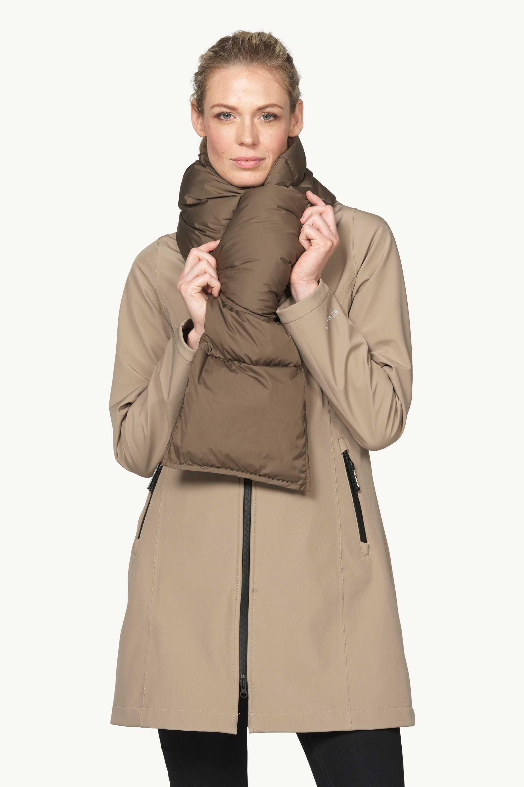 Padded Scarf - Mud