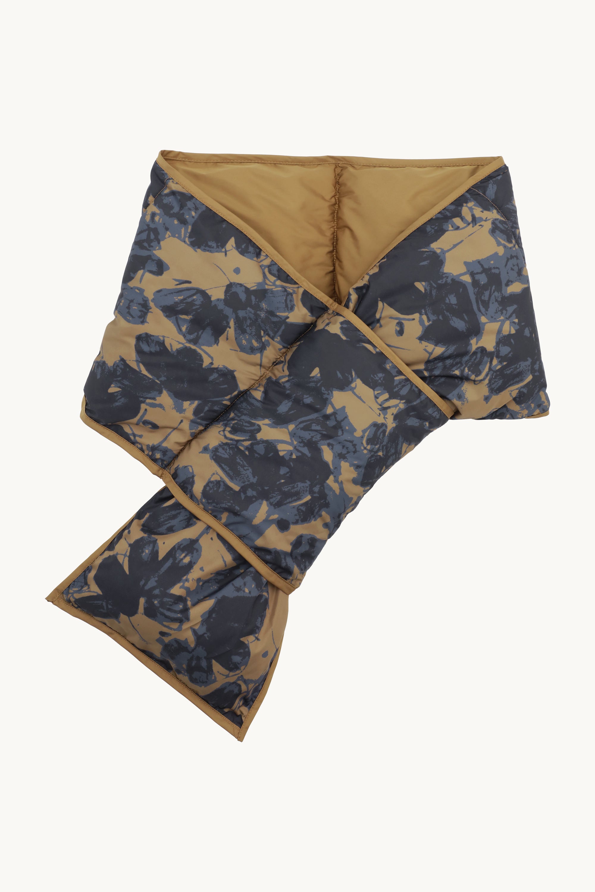 Padded Scarf - Beige Butterfly