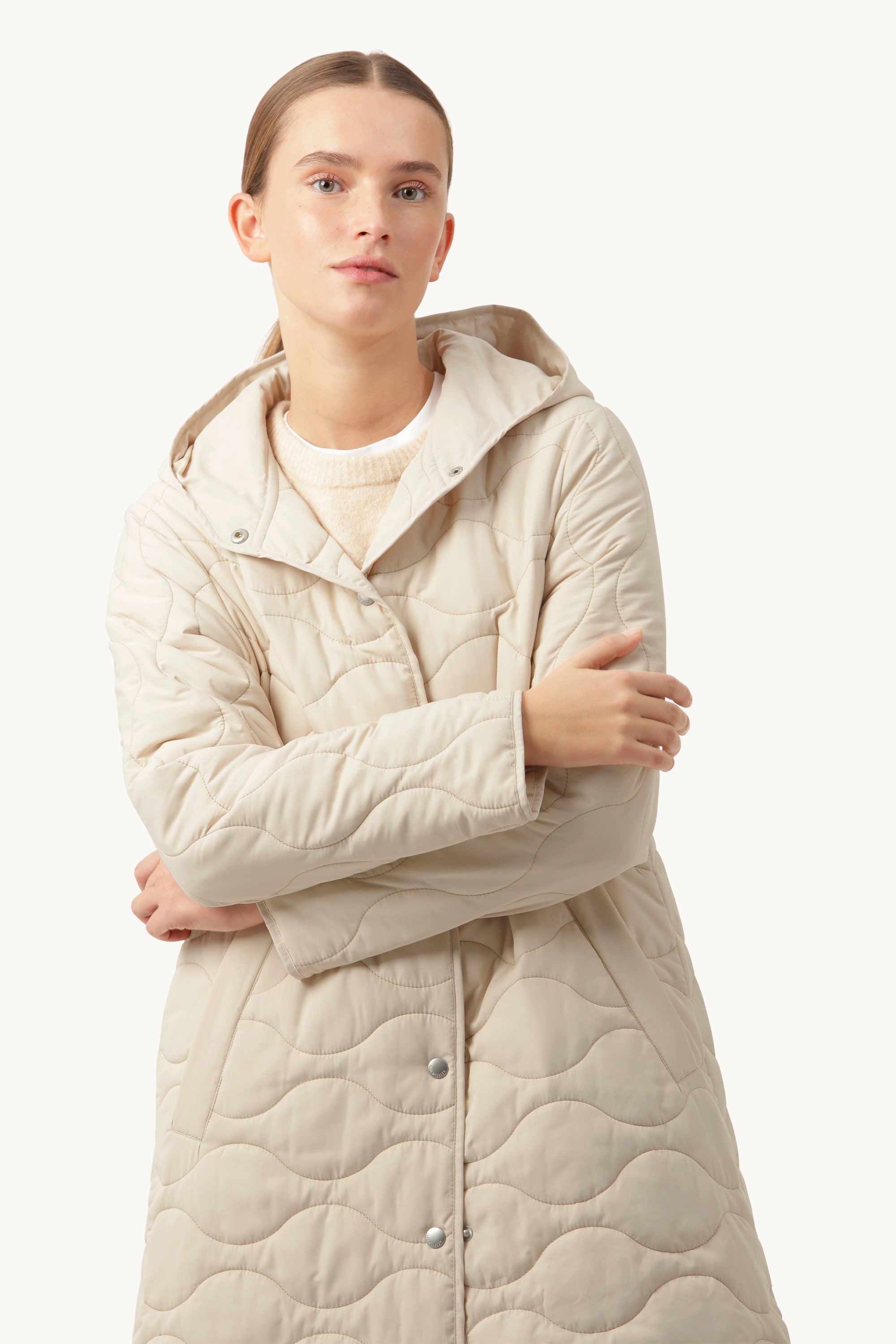 Manteau matelassé - Sable clair