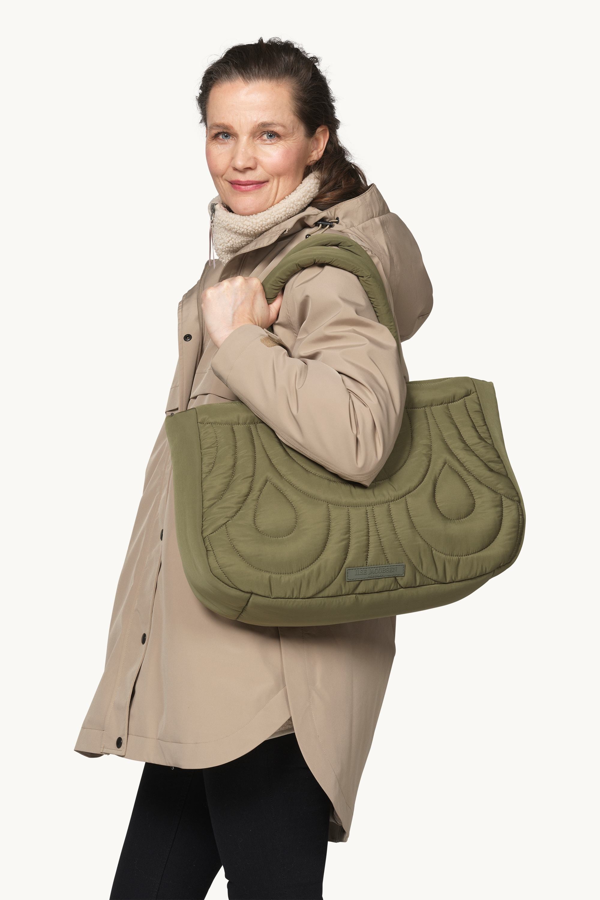Quilted Bag - Olive Night