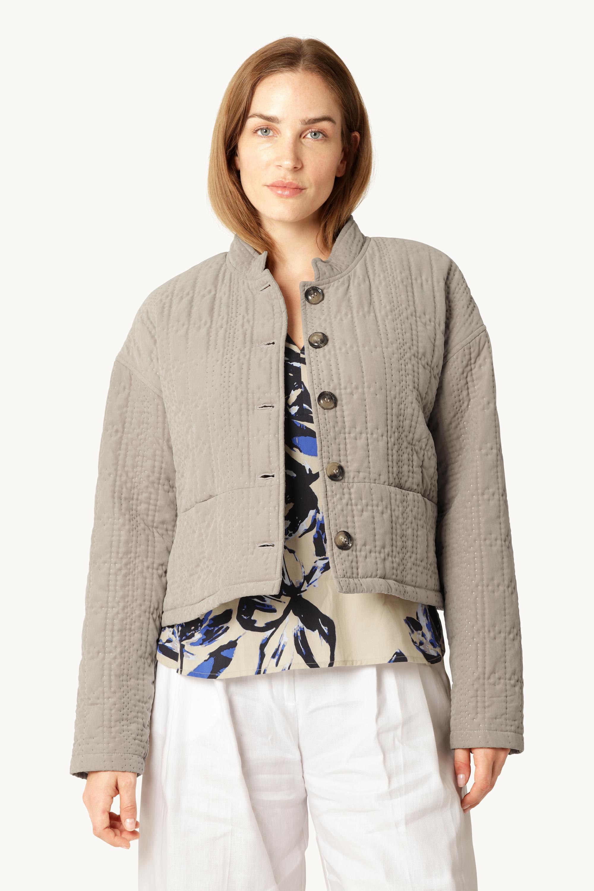 Veste Matelassée Courte - Greige