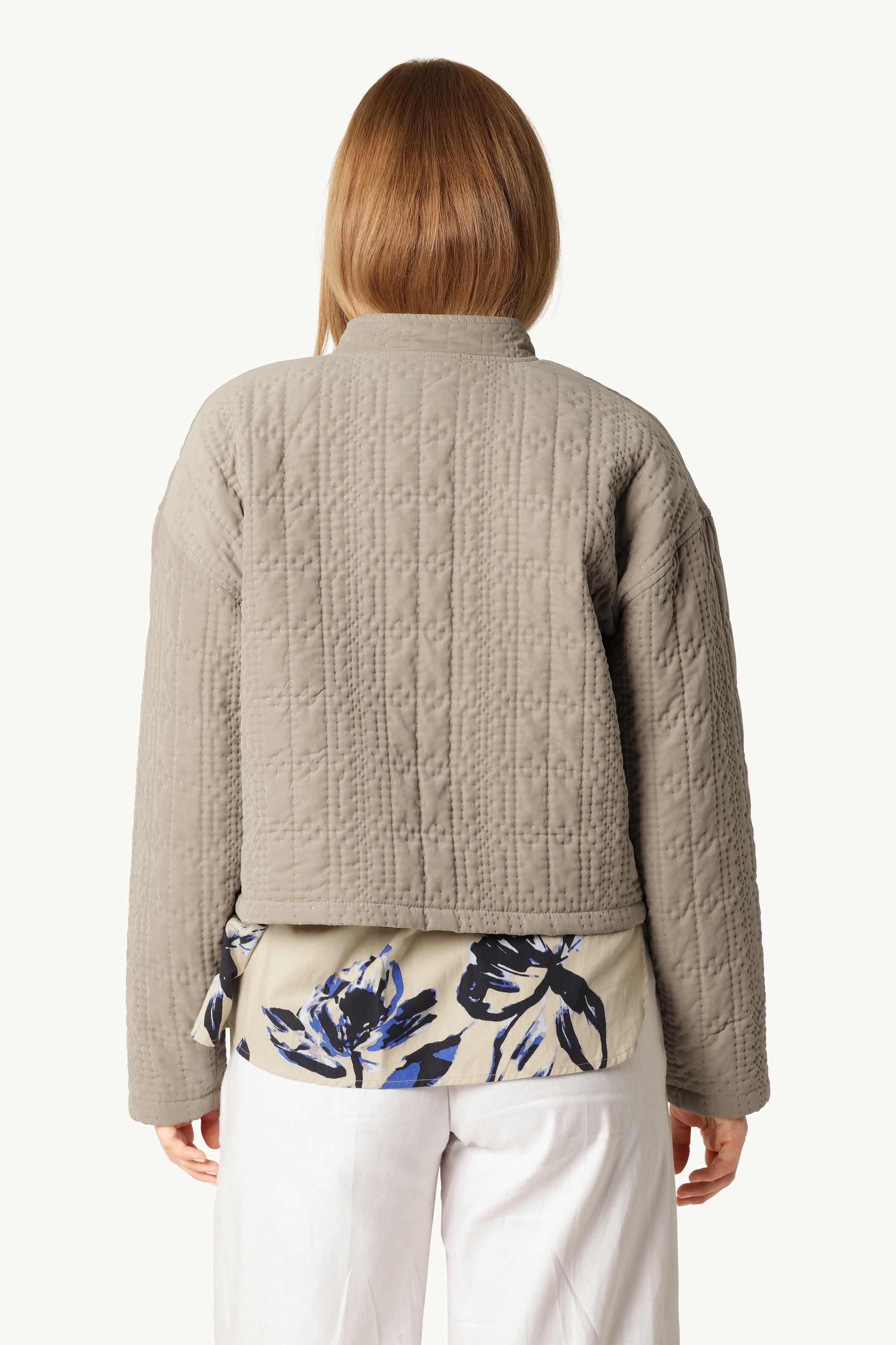 Veste Matelassée Courte - Greige