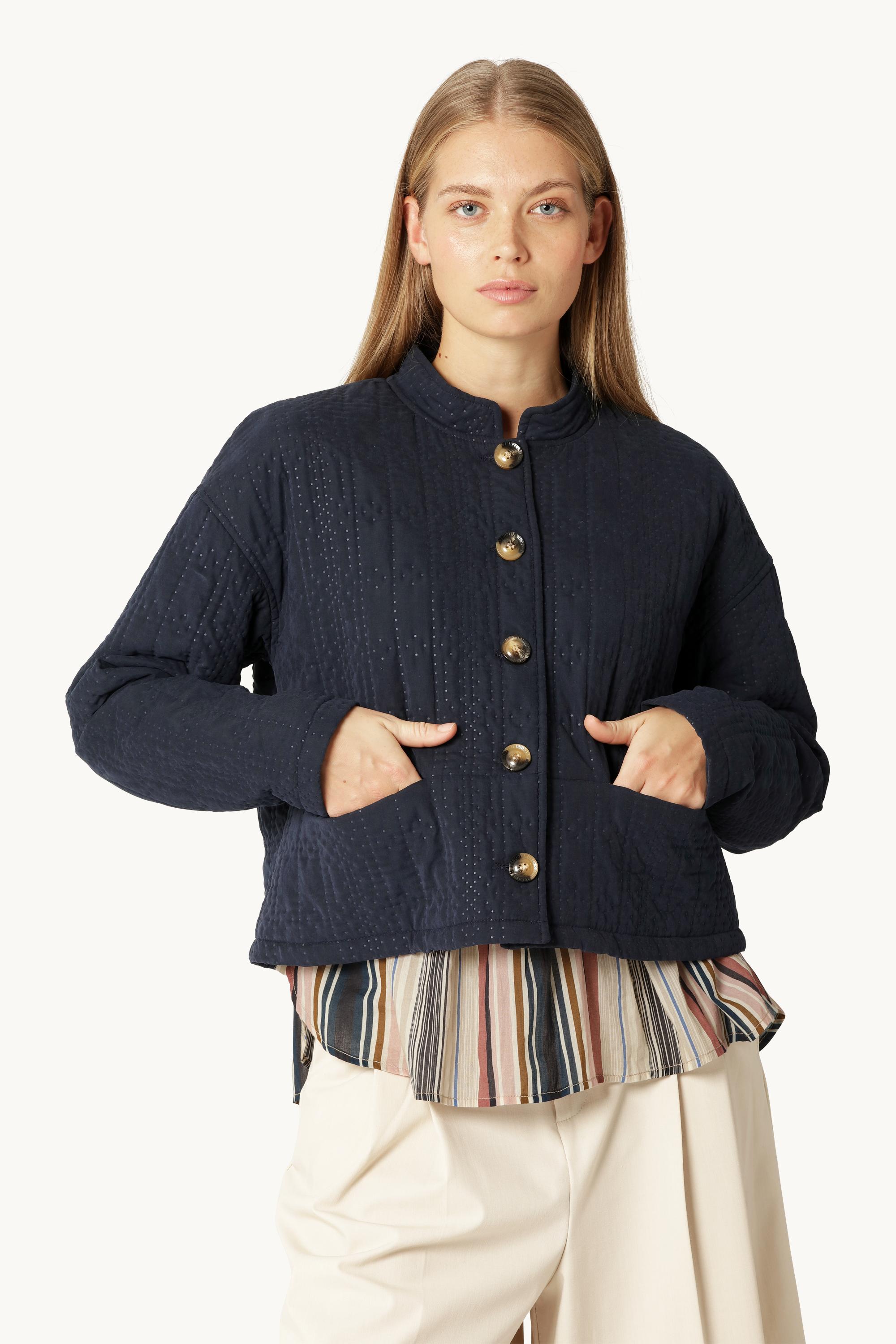 Veste Matelassée Courte - Dark Indigo