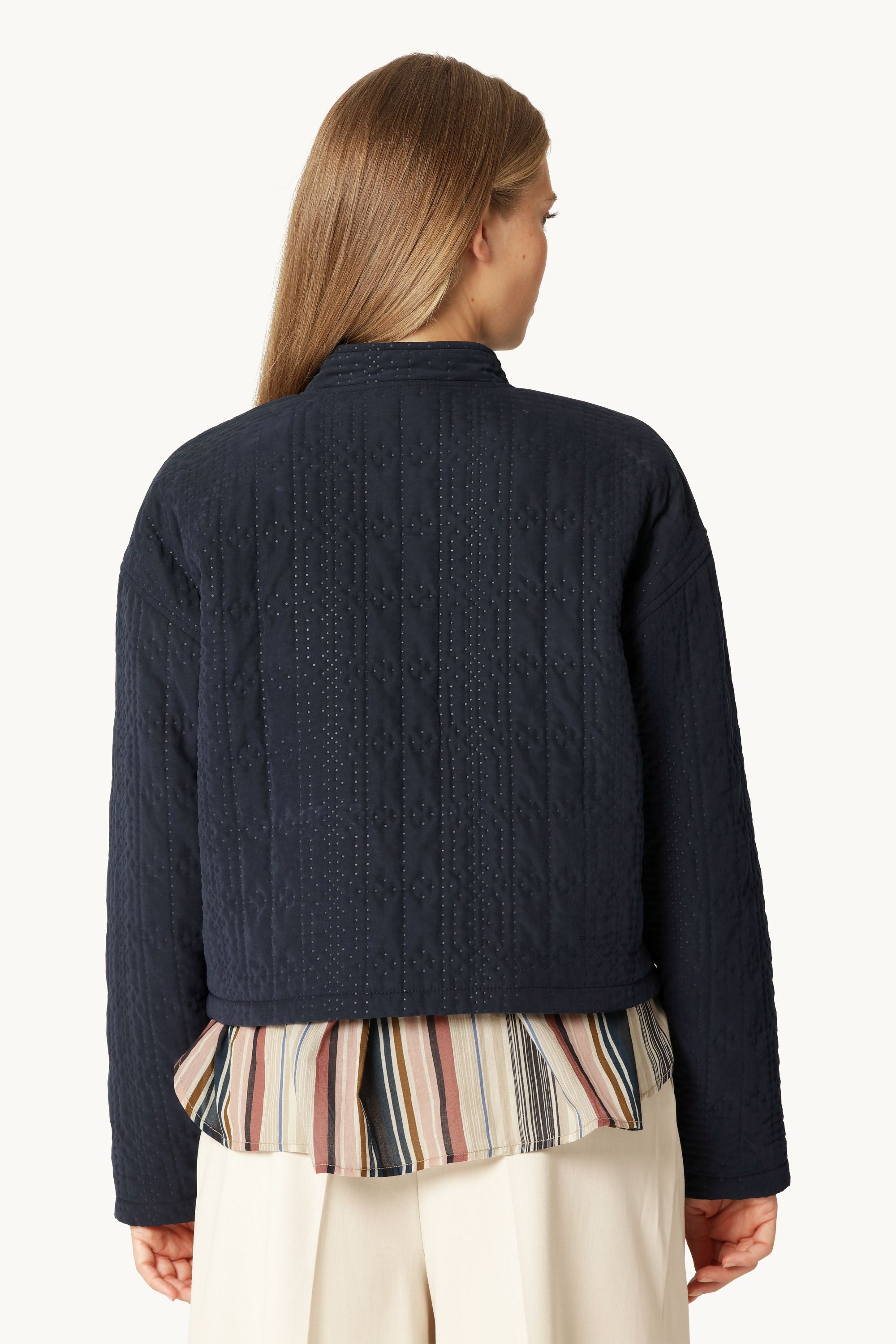 Veste Matelassée Courte - Dark Indigo