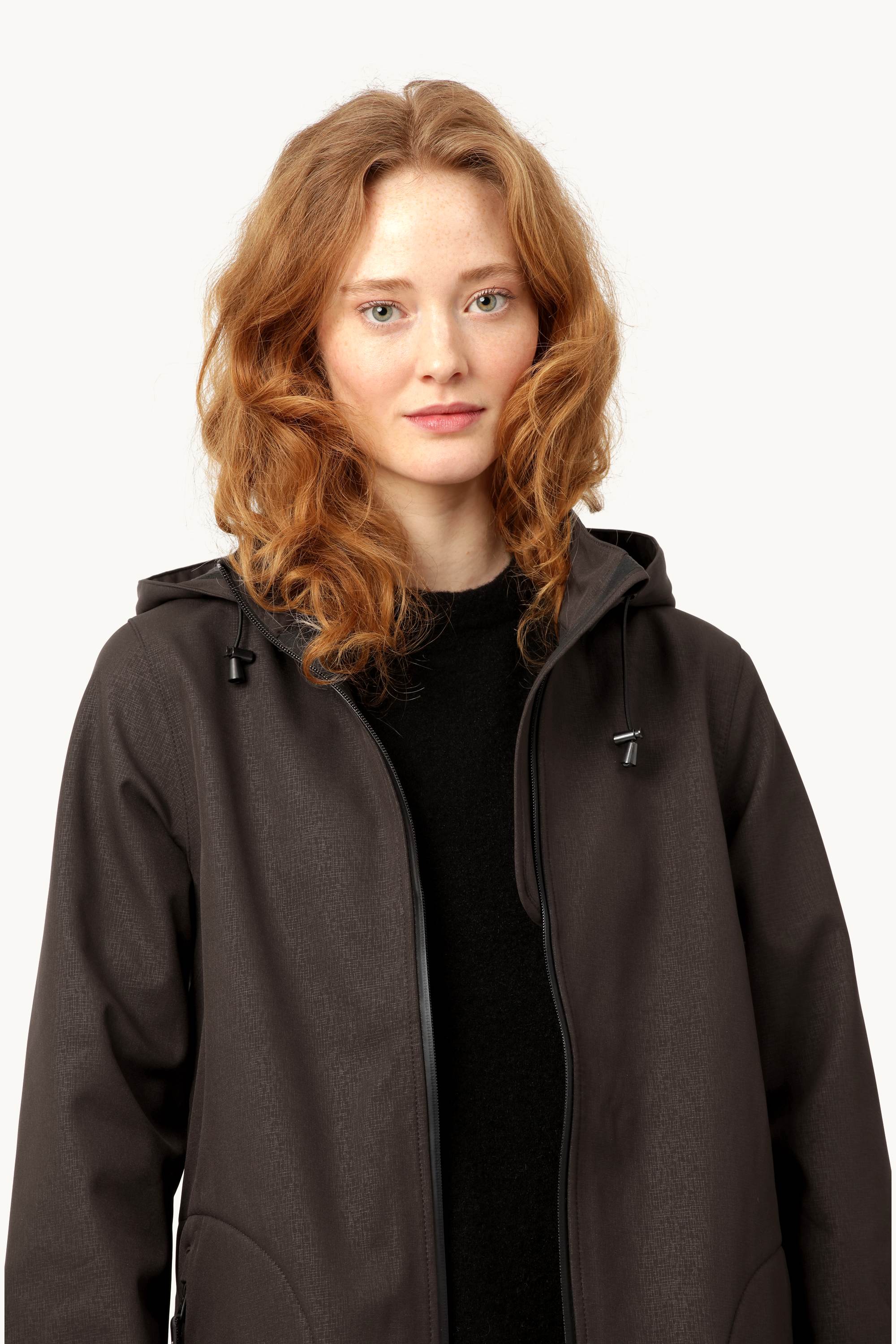 Softshell Raincoat A-line - Black