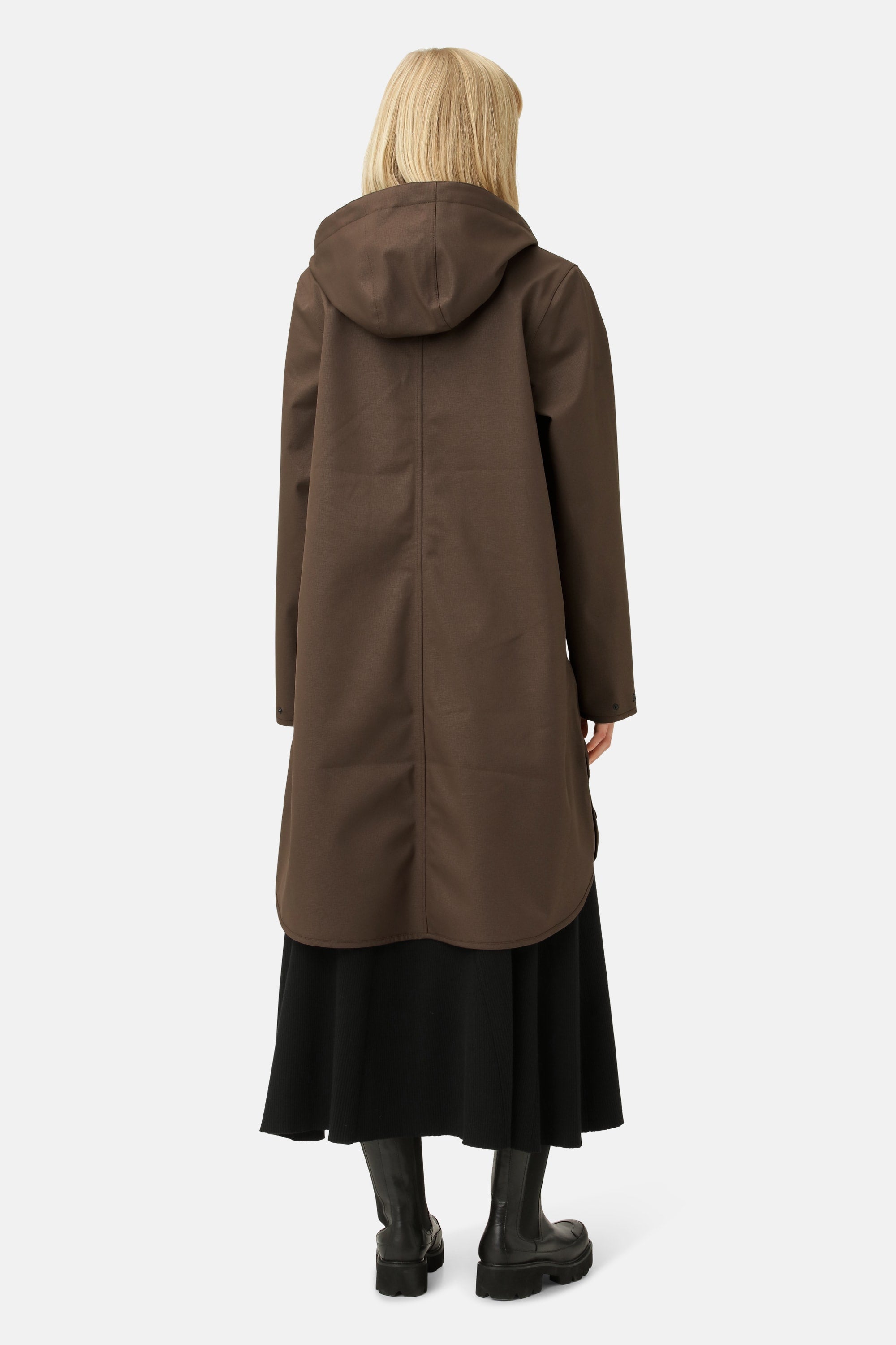 Softshell Raincoat A-line - Chocolate Brown