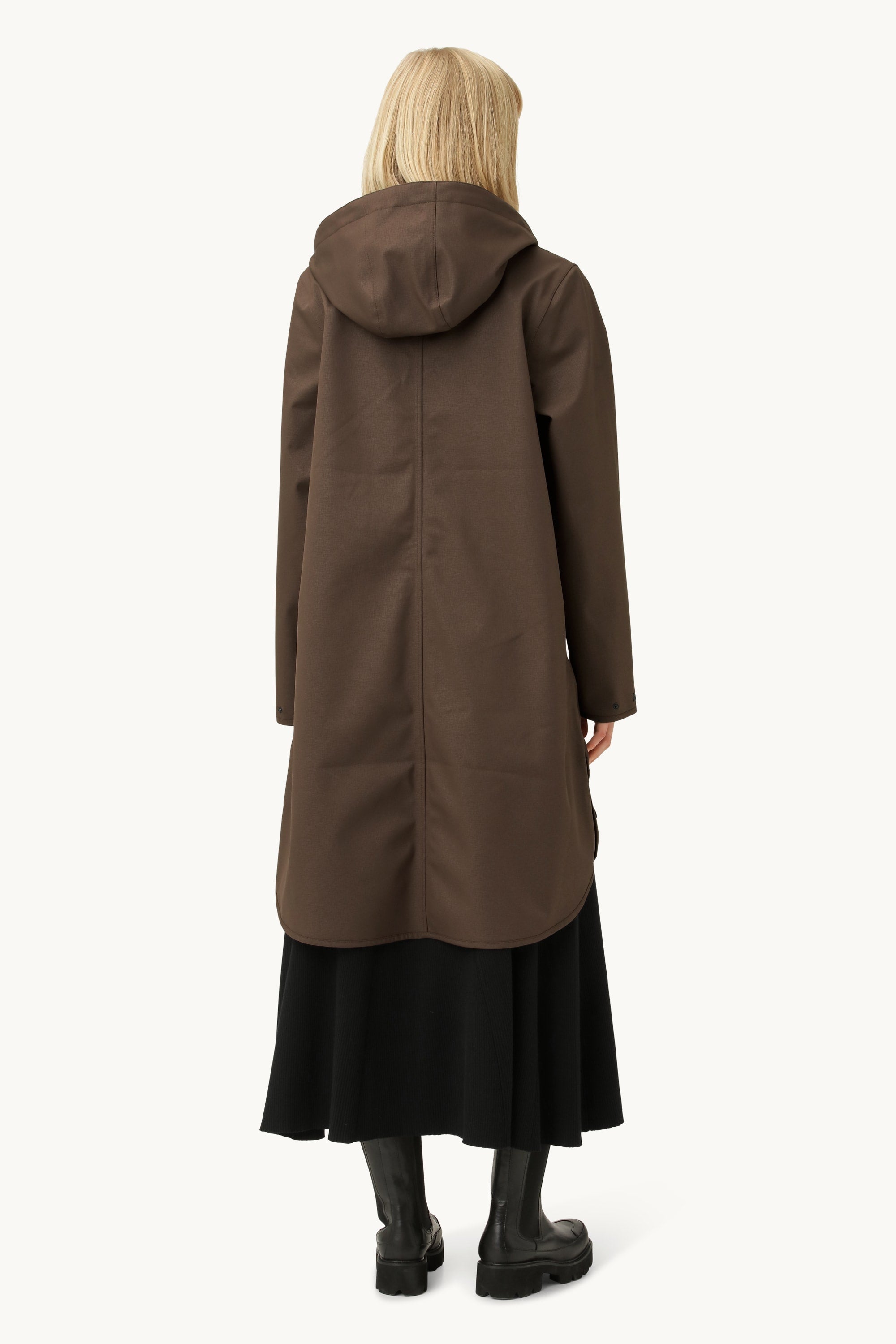 Softshell Raincoat A-line - Chocolate Brown