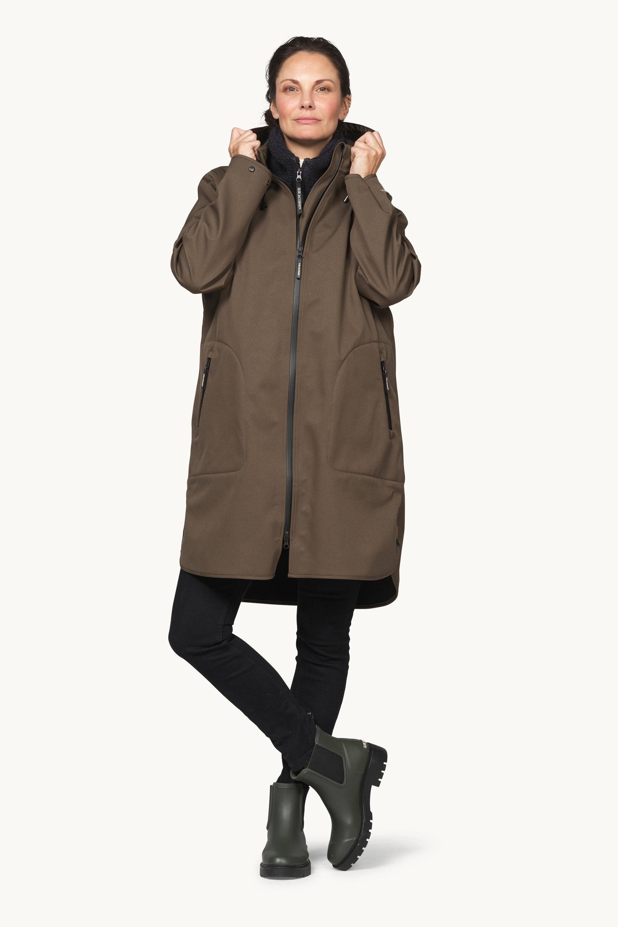 Softshell Raincoat A-line - Wren