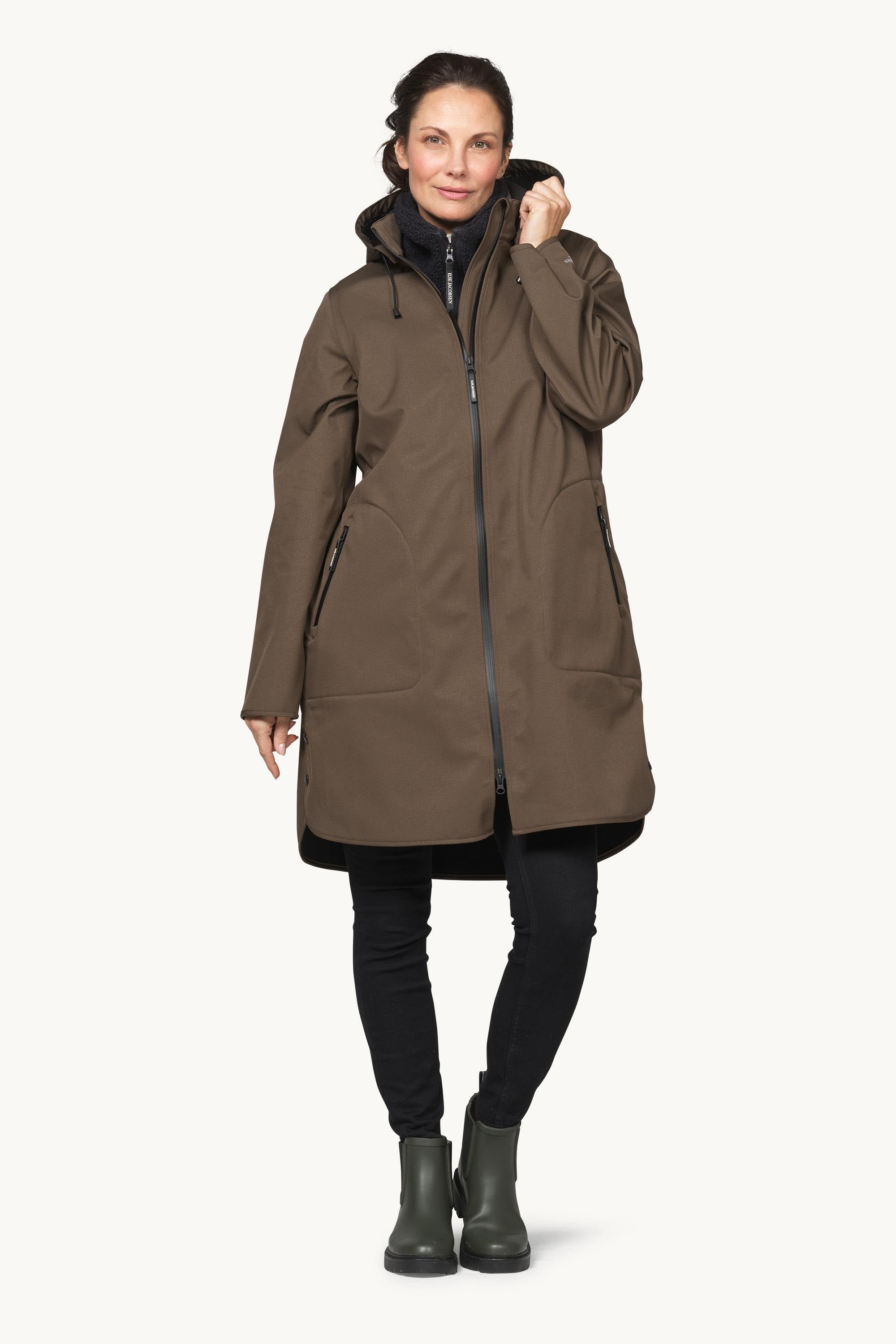 Softshell Raincoat A-line - Wren