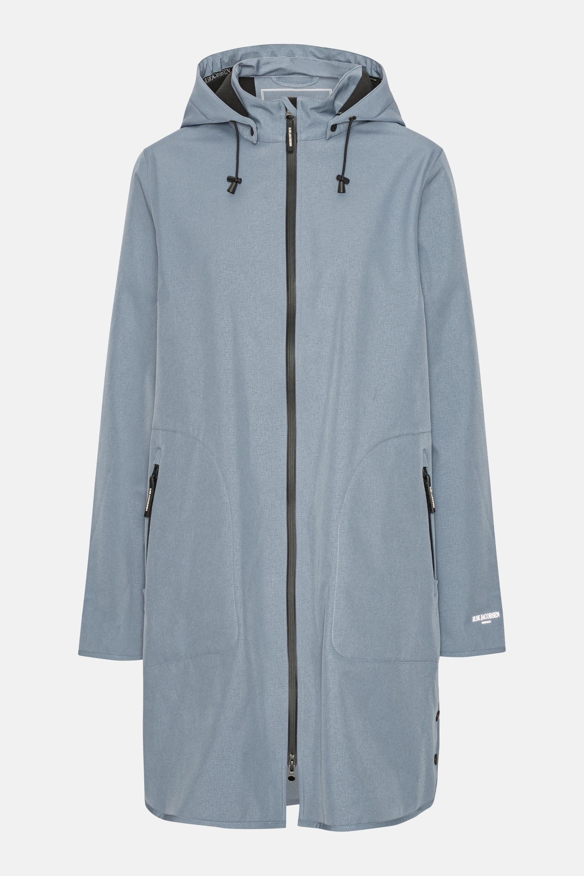 Softshell Raincoat A-line - Grey Blue