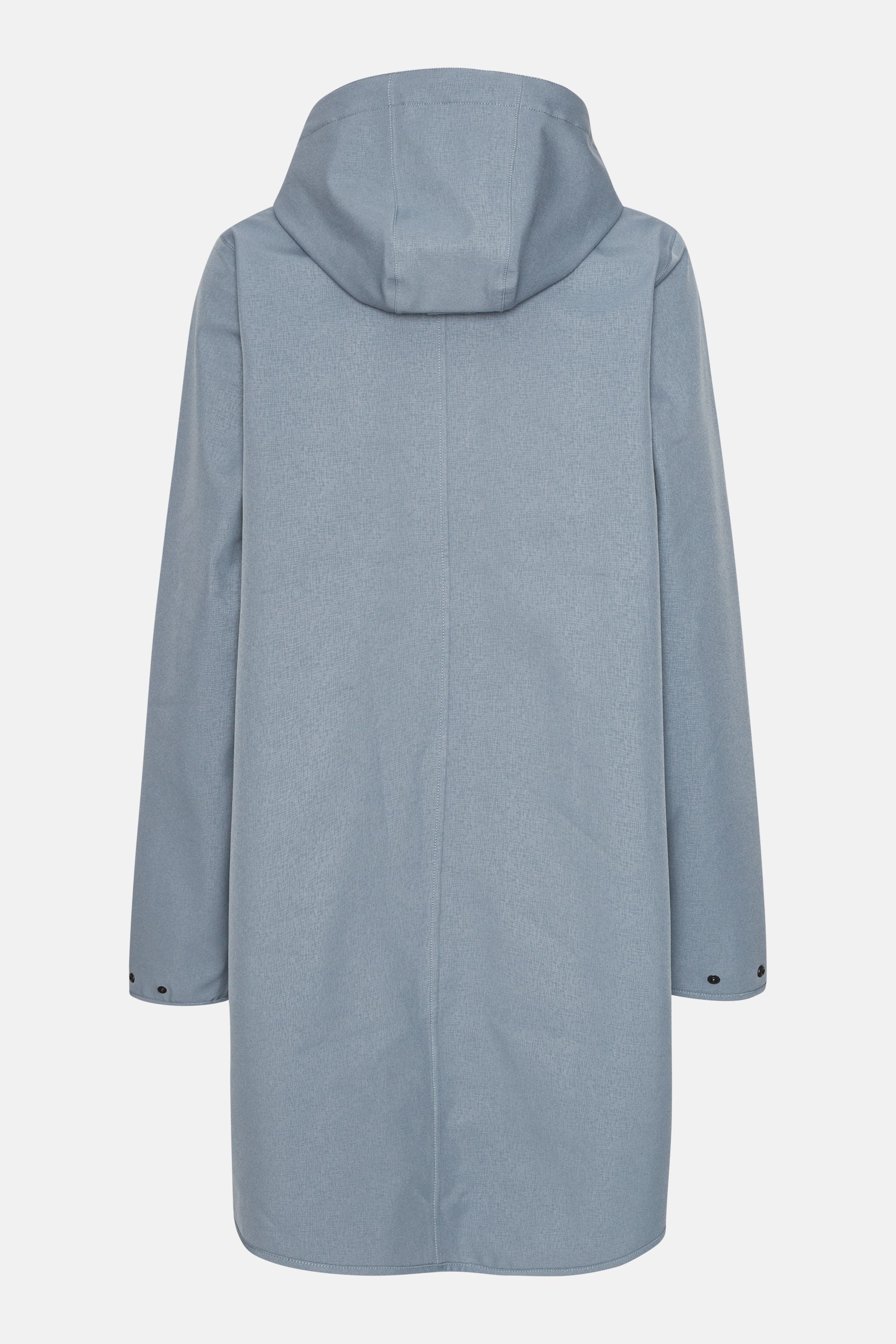 Softshell Raincoat A-line - Grey Blue