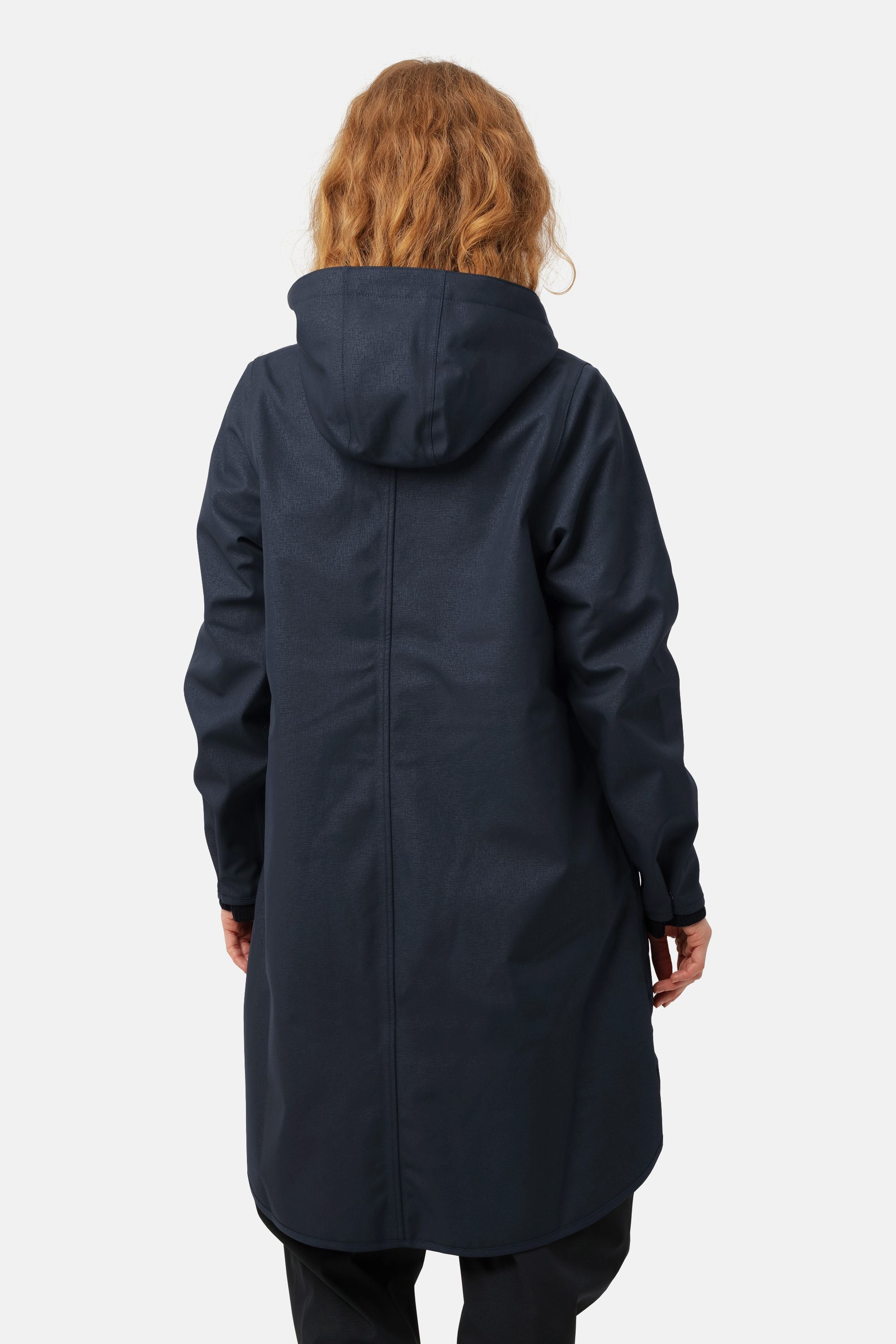 Softshell Raincoat A-line - Dark Indigo