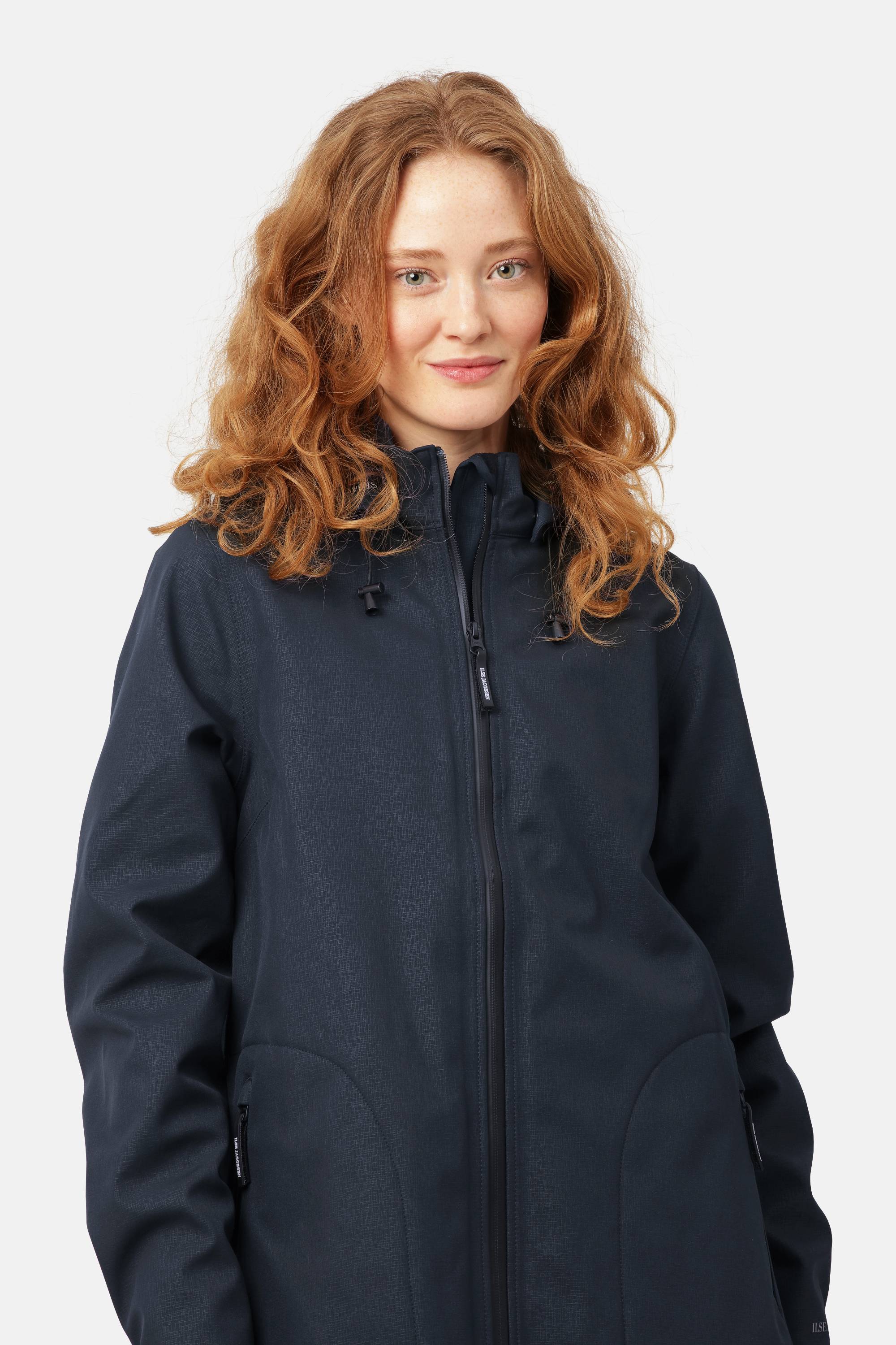 Softshell Raincoat A-line - Dark Indigo