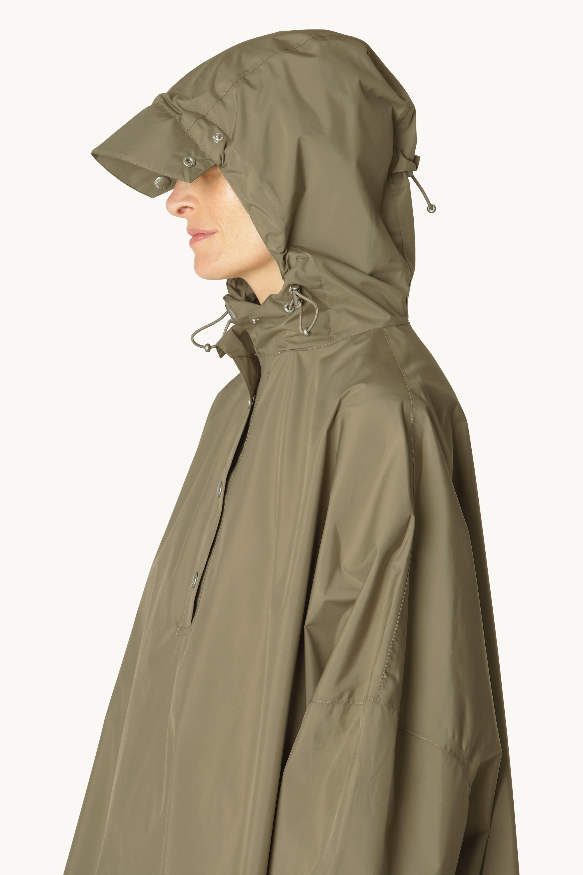 Poncho à manches - Vert secret