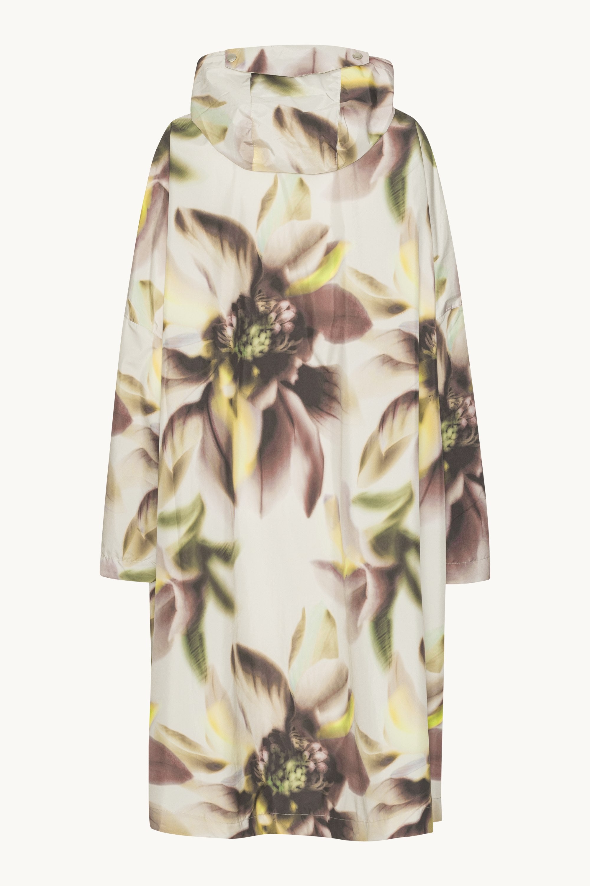Poncho Raincoat - Light Photoristic Flower