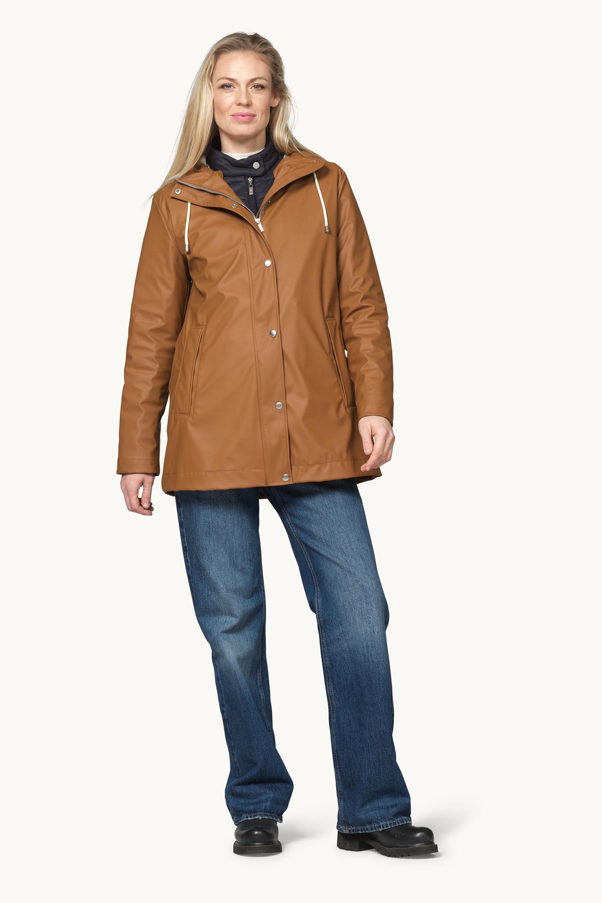 Short Rain Jacket - Toffee