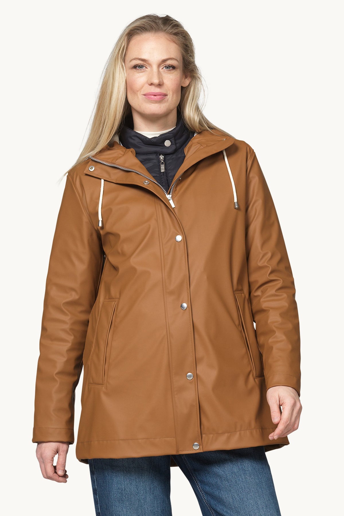 Short Rain Jacket - Toffee