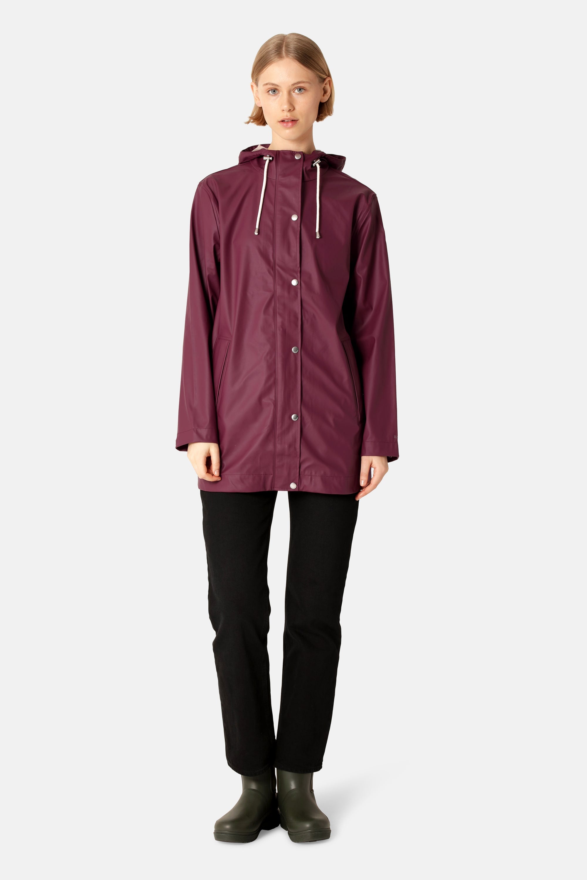 Light Raincoat - Maroon Banner