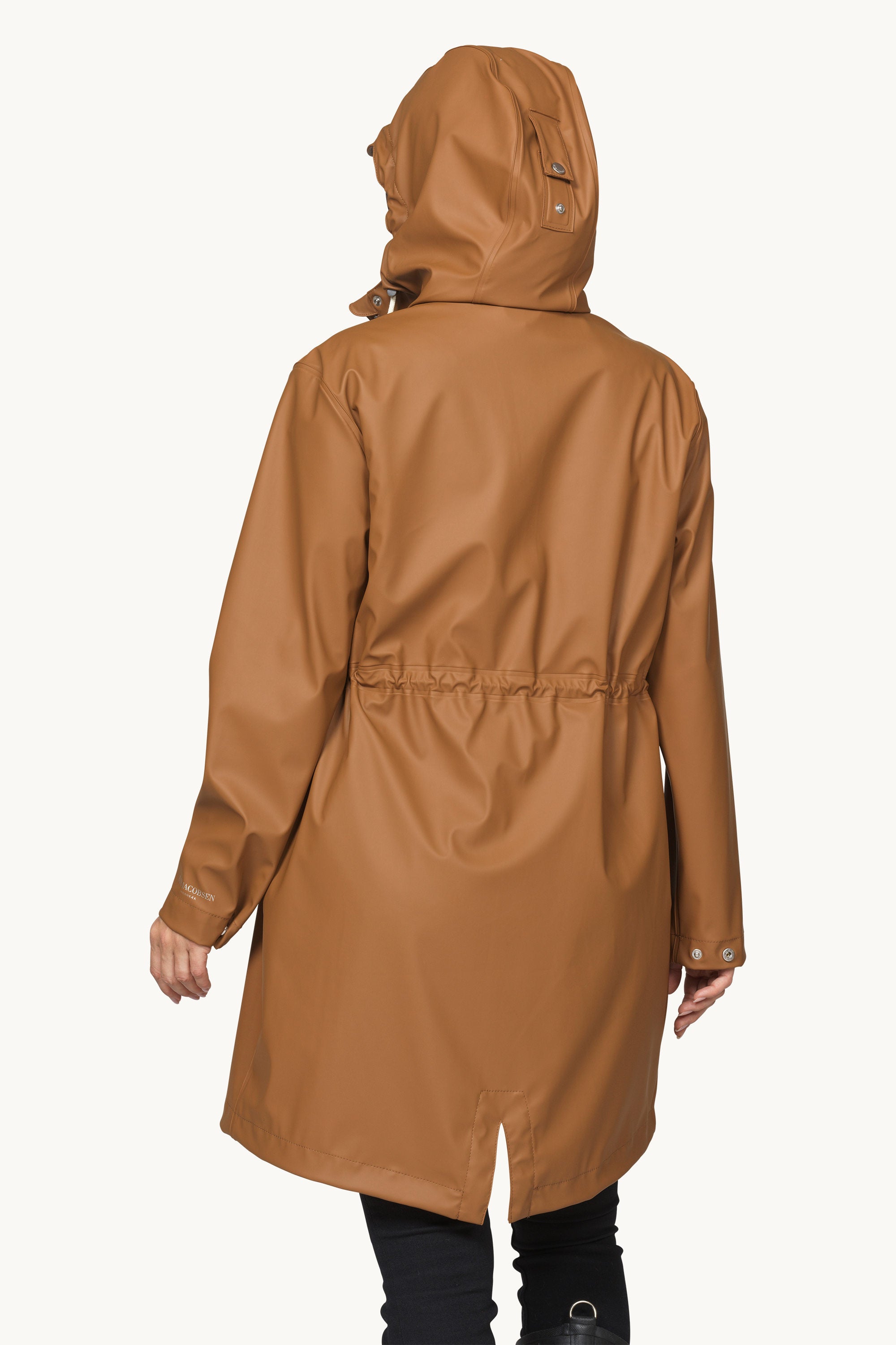 Long Parka Rain Jacket - Toffee