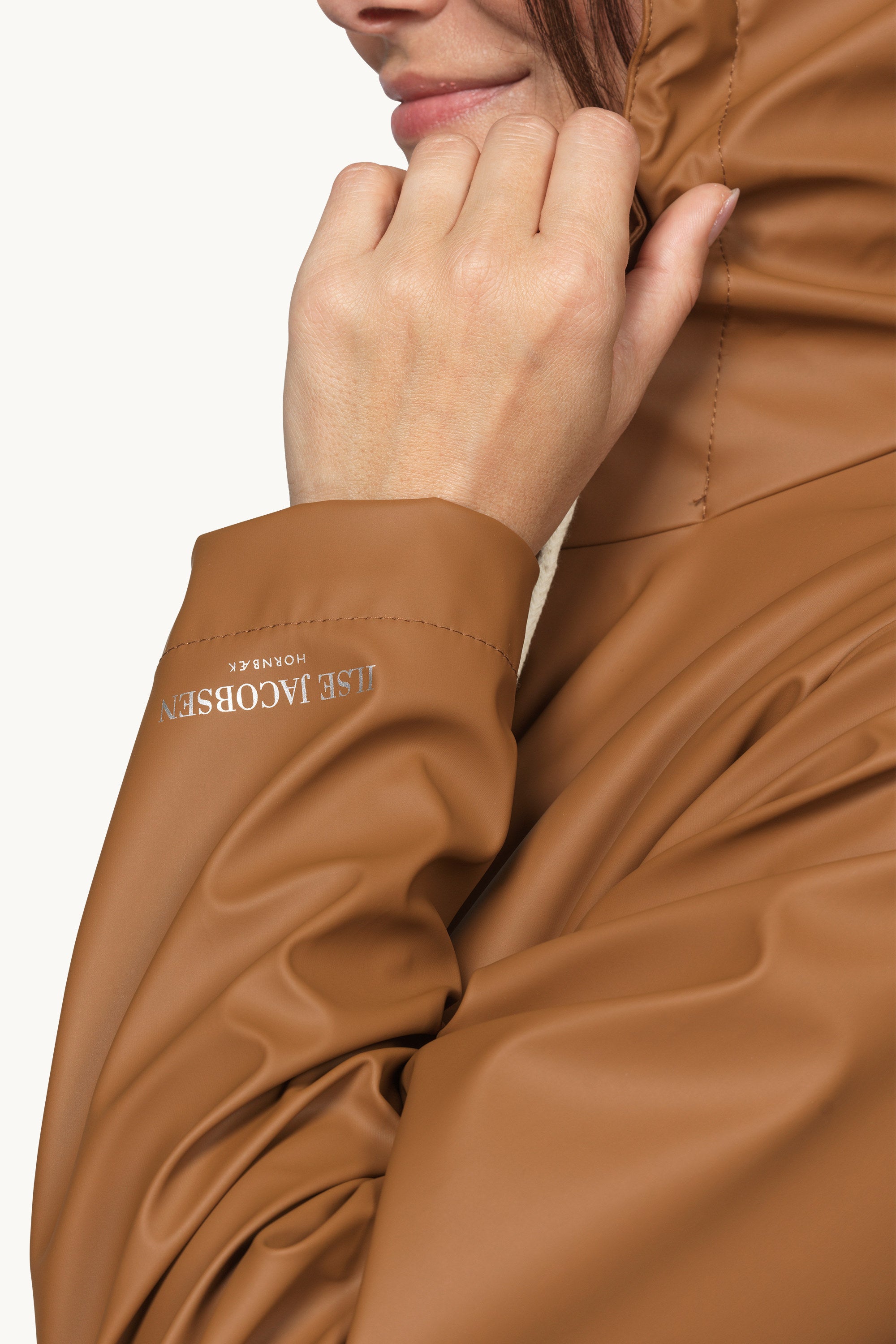 Long Parka Rain Jacket - Toffee
