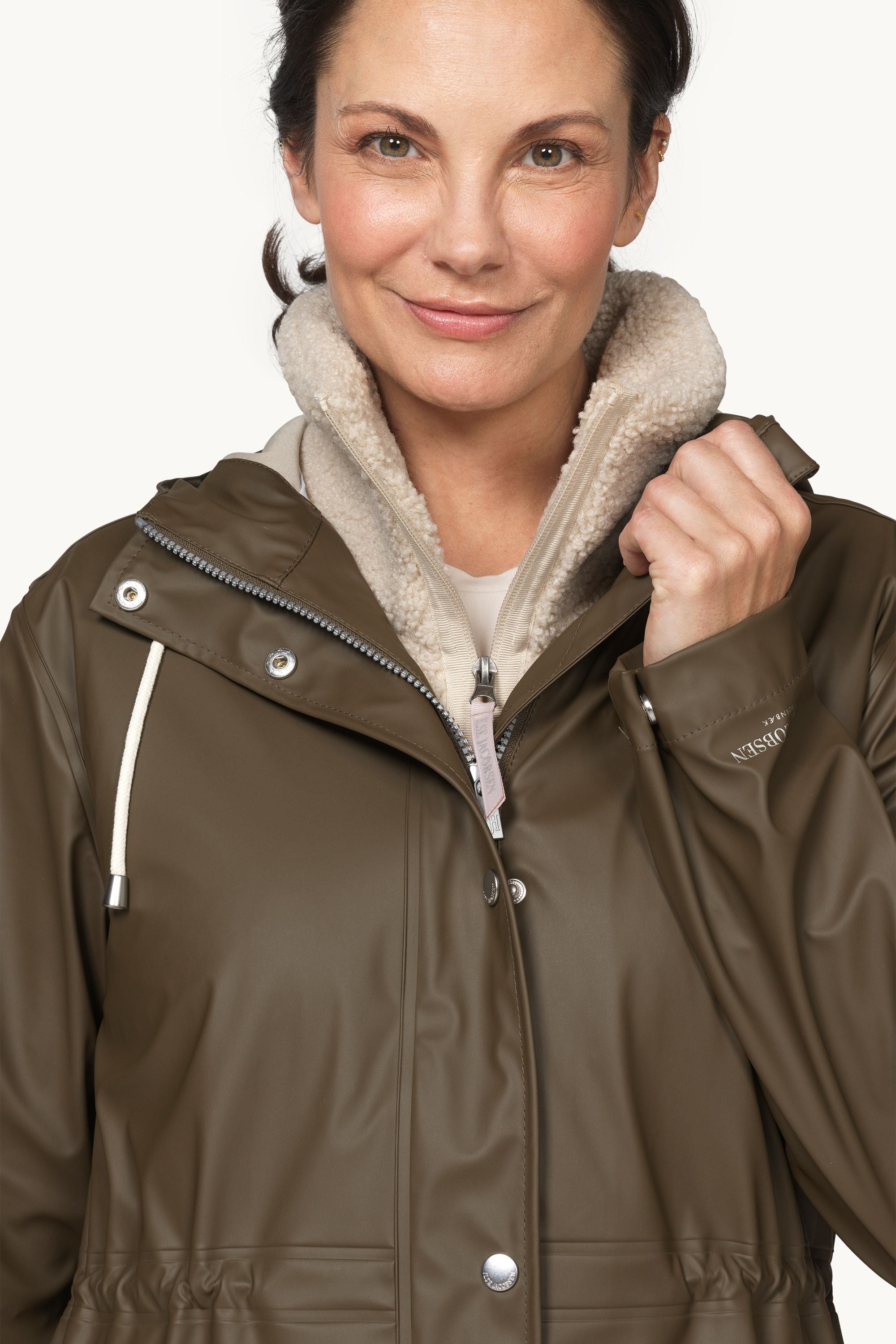 Long Parka Rain Jacket - Wren