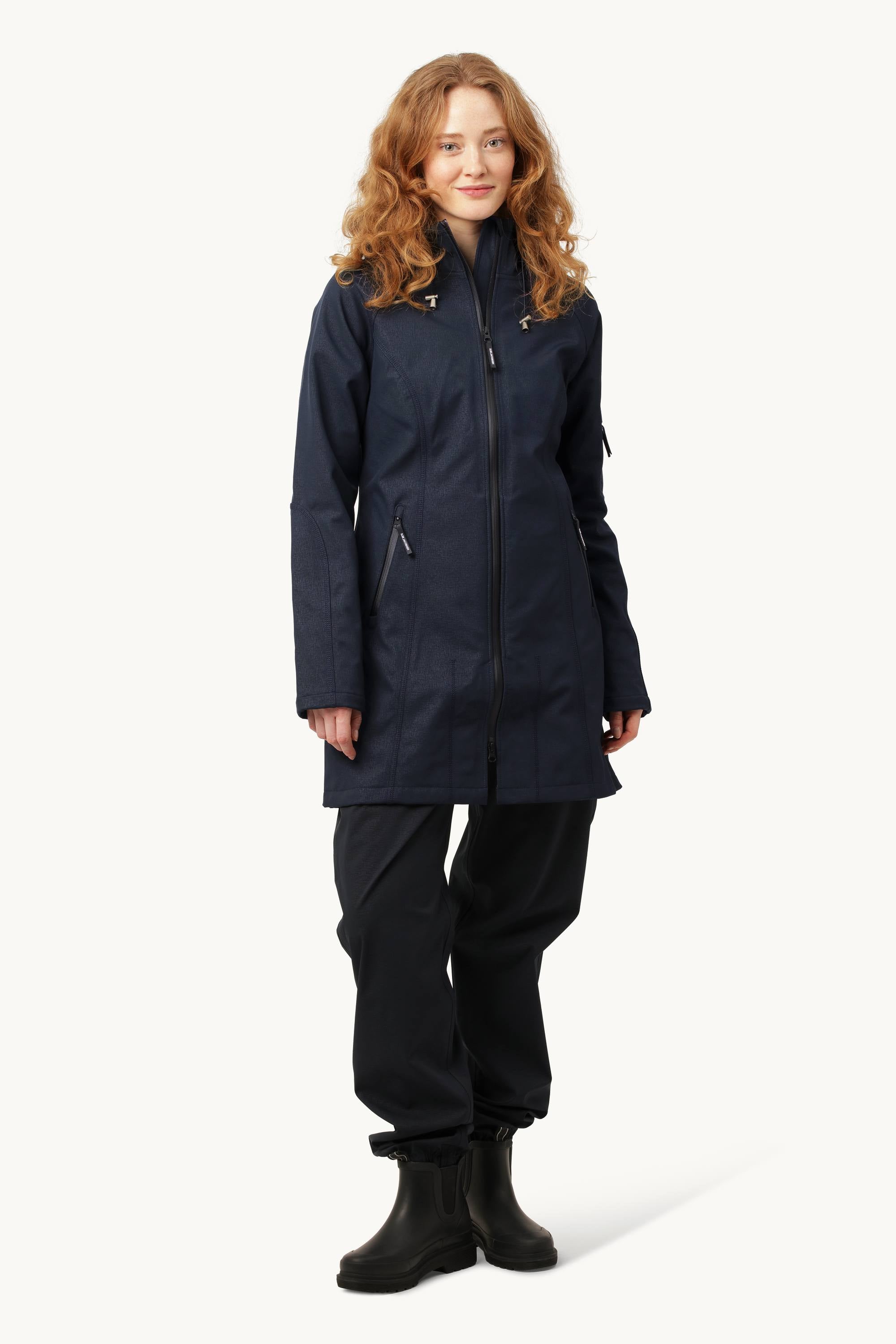 Softshell Raincoat - Dark Indigo