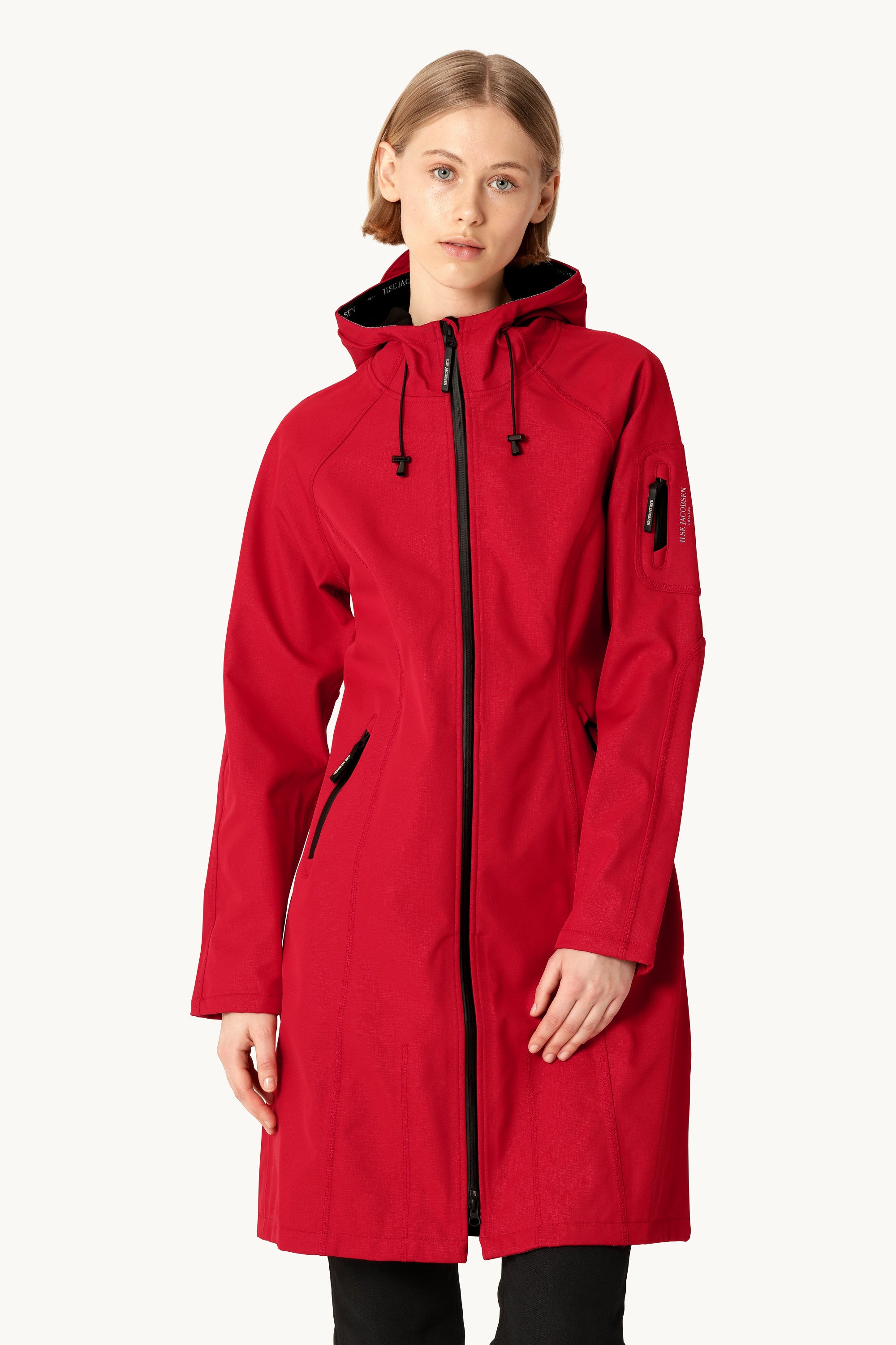 Long Softshell Raincoat - Fire