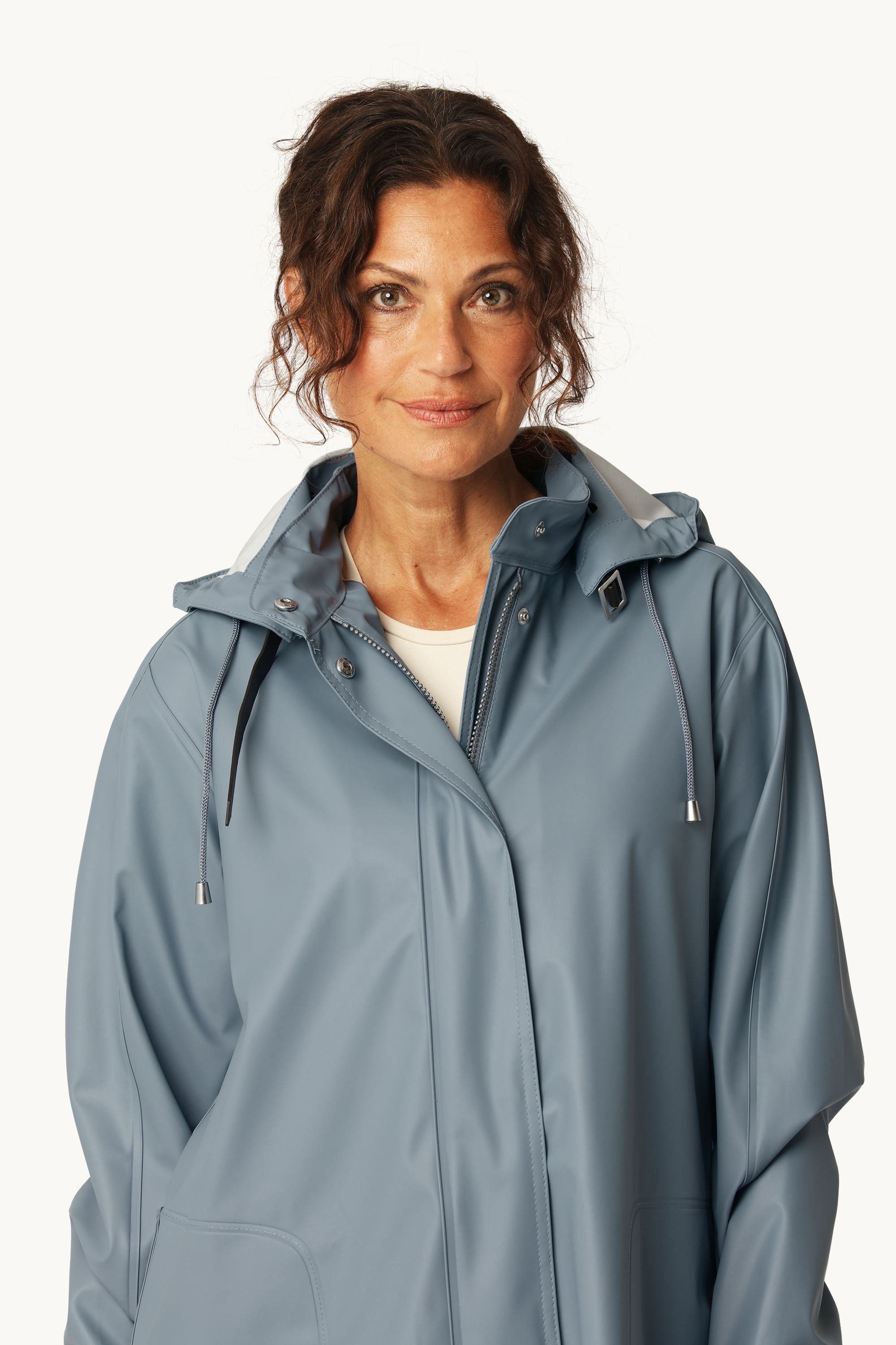 Light Raincoat - Grey Blue