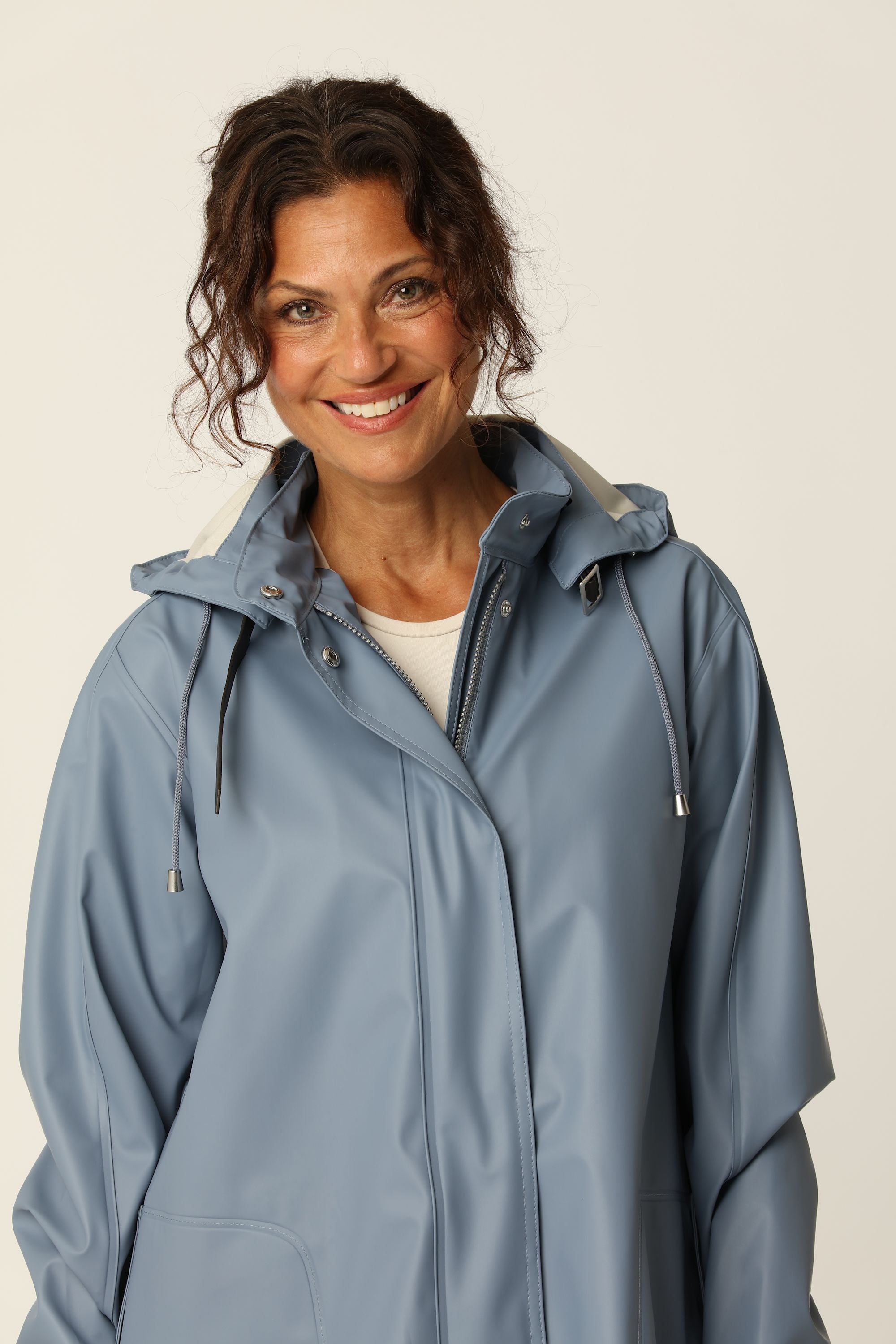 Light Raincoat - Grey Blue