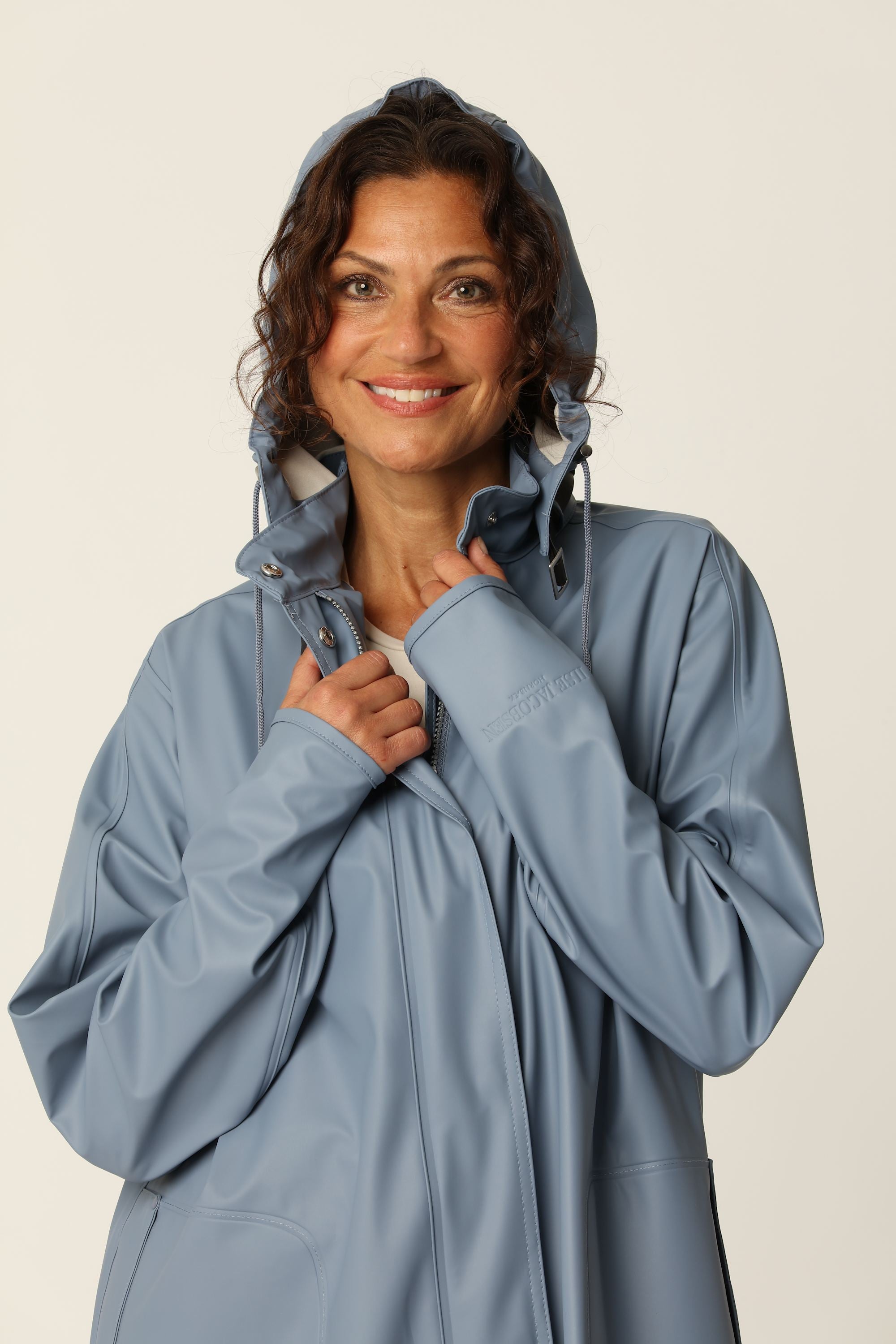 Light Raincoat - Grey Blue