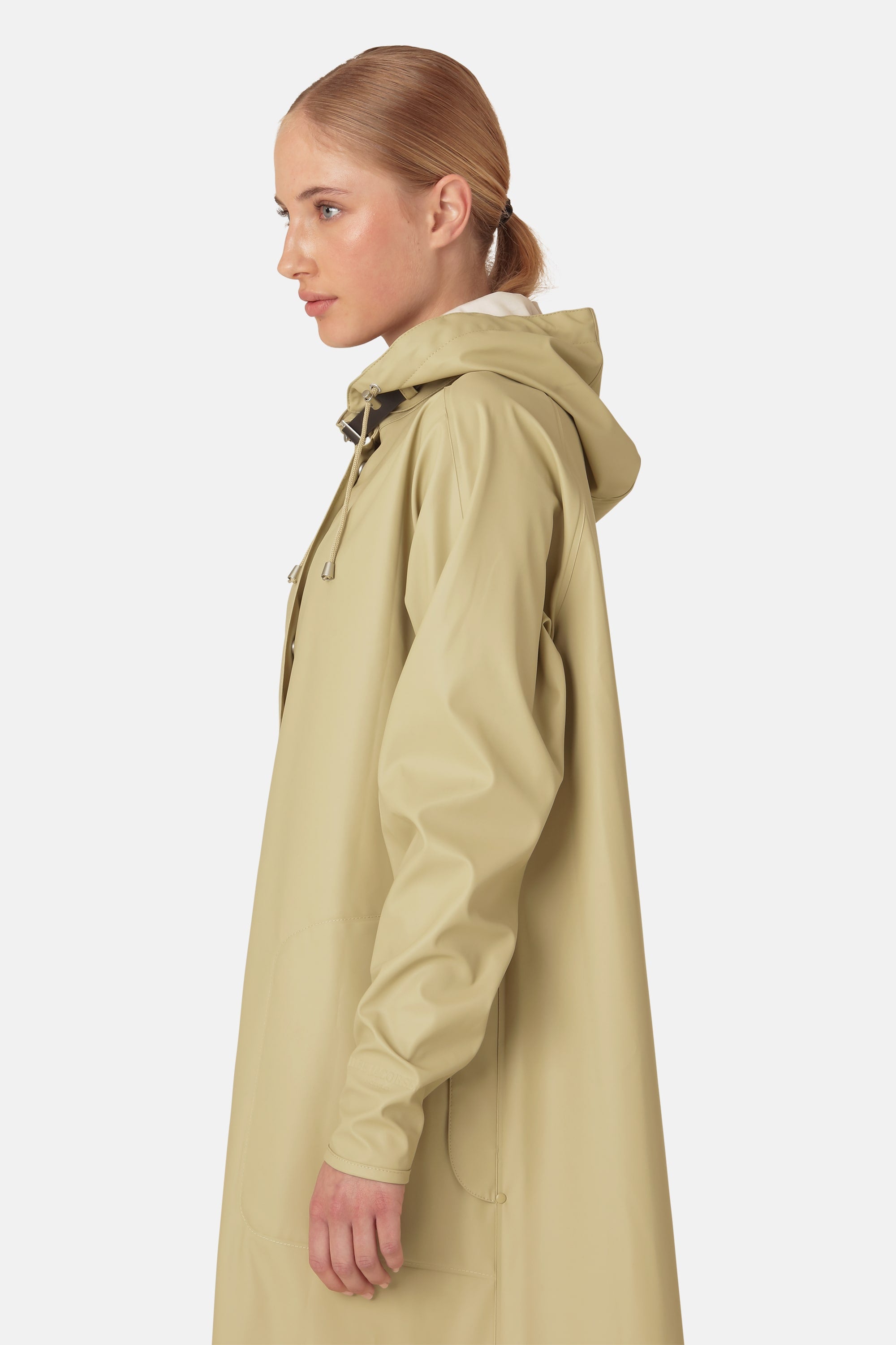 Long Light Raincoat - Olive Grass