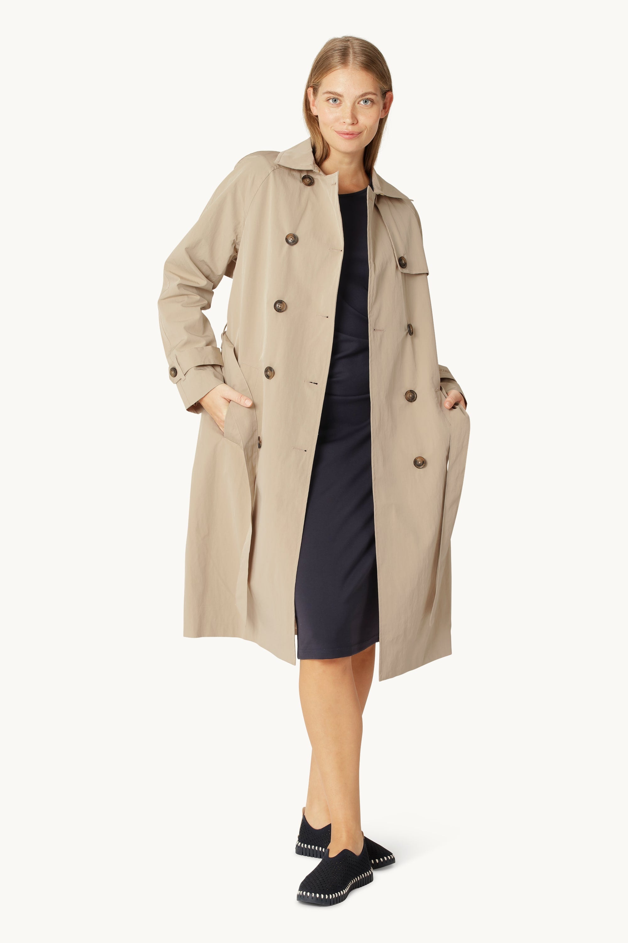 Imperméable Technique Trench - White Pepper