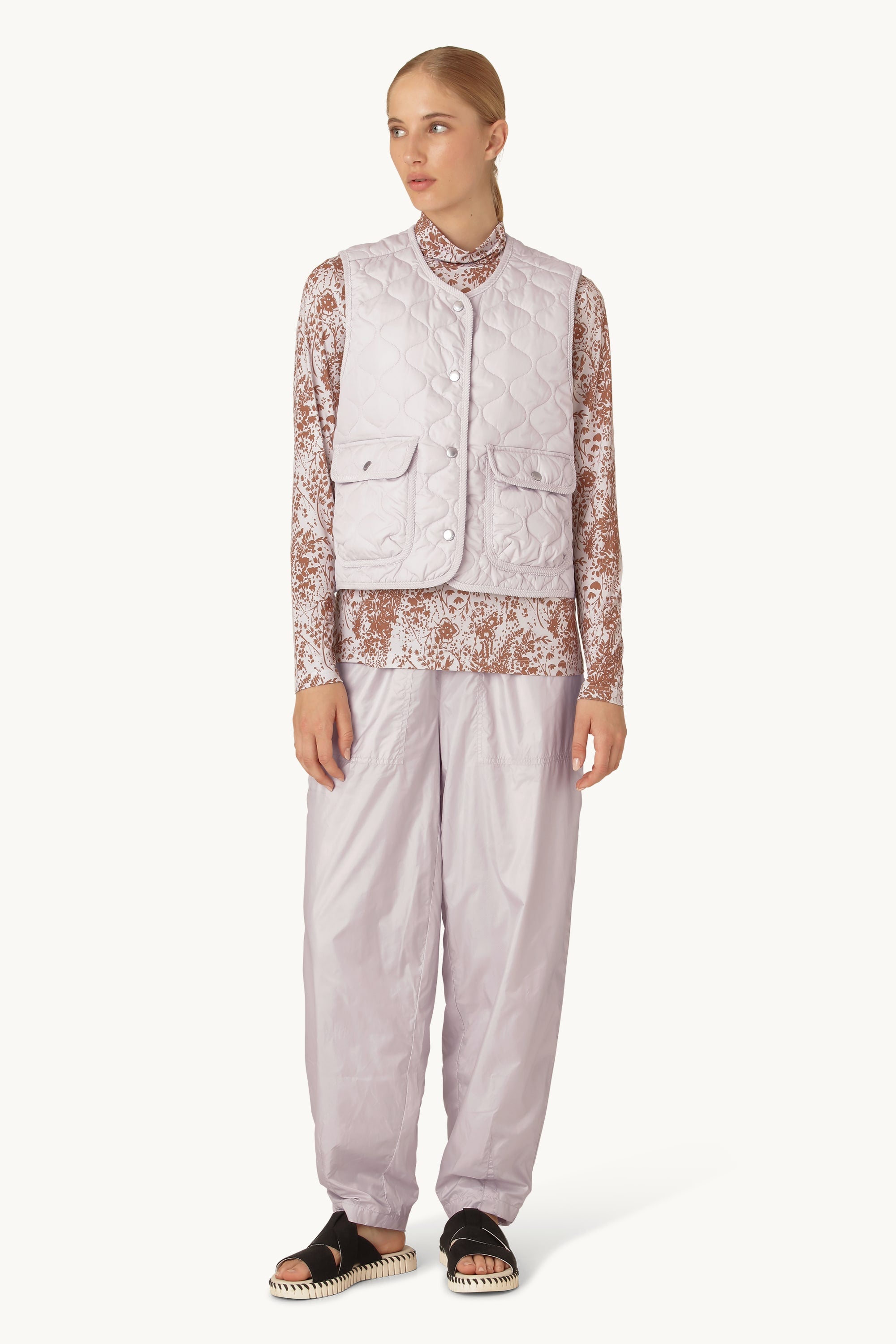 Gilet Quilt - Béton